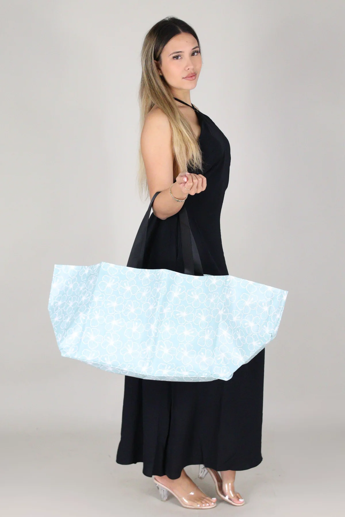 LARGE HIBISCUS CRINKLE BAG - Image 2