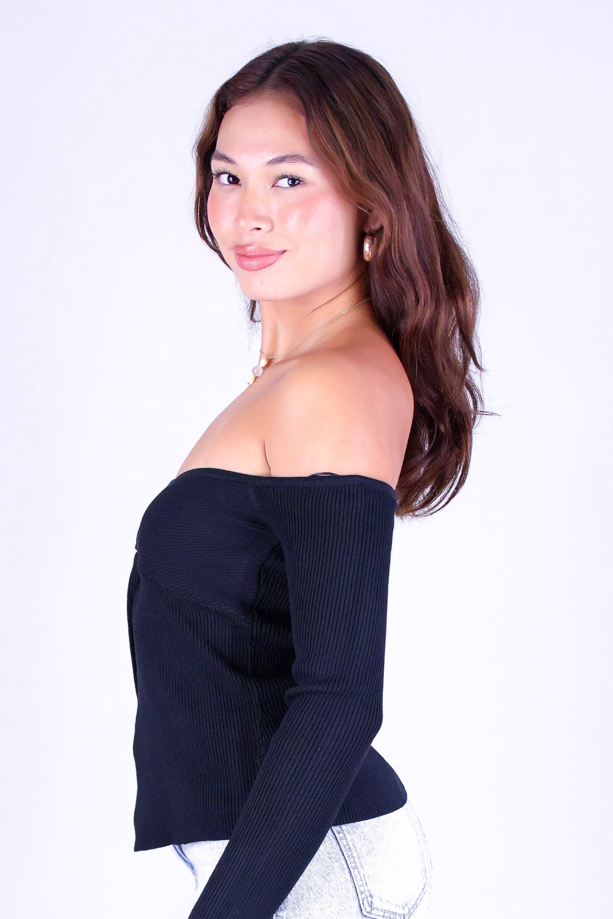EFFORTLESS GLOW SWEATER FLYAWAY TOP - Image 3