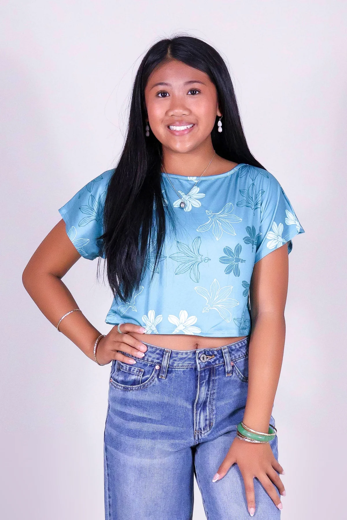 NAUPAKA OFF SHOULDER TOP | KIDS SIZE 2-16 - Image 2
