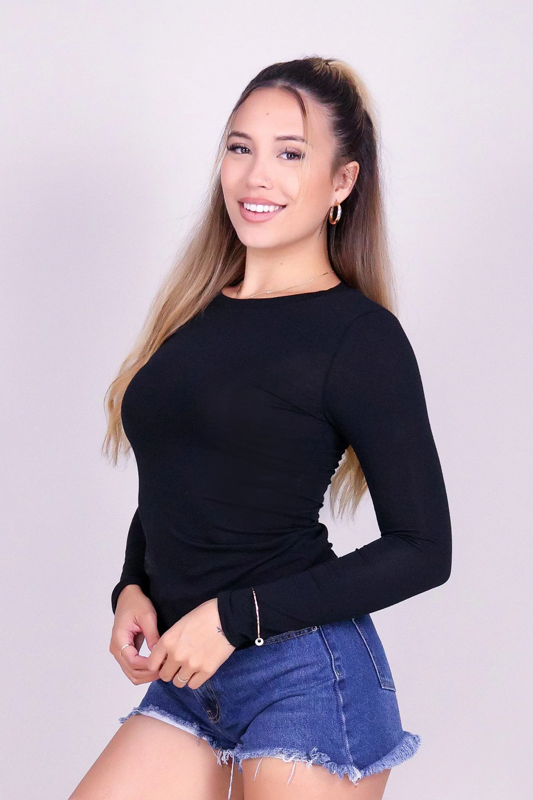 HI THERE LONG SLEEVE TOP - Image 3