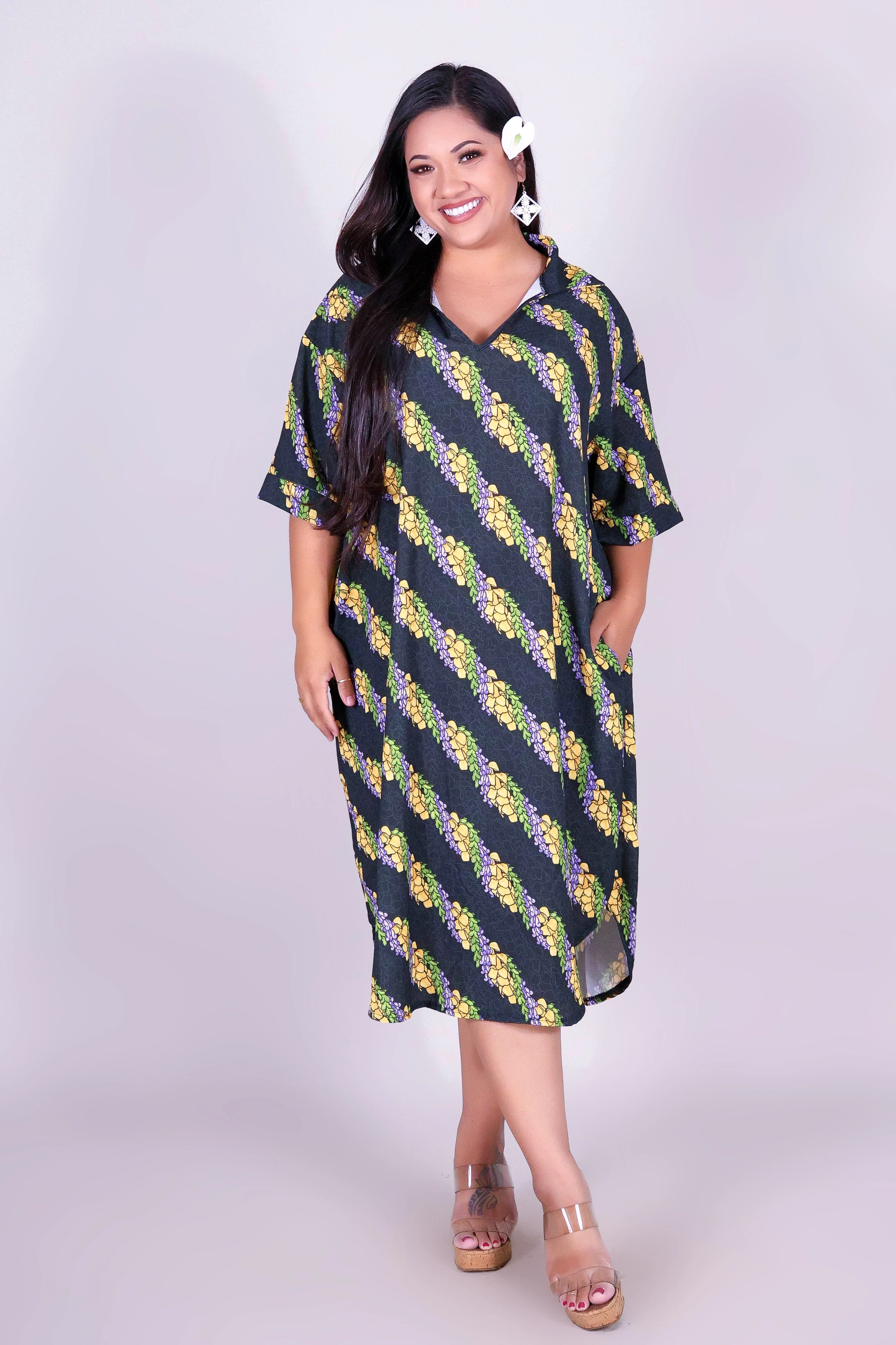 TWISTED LEI T-SHIRT DRESS