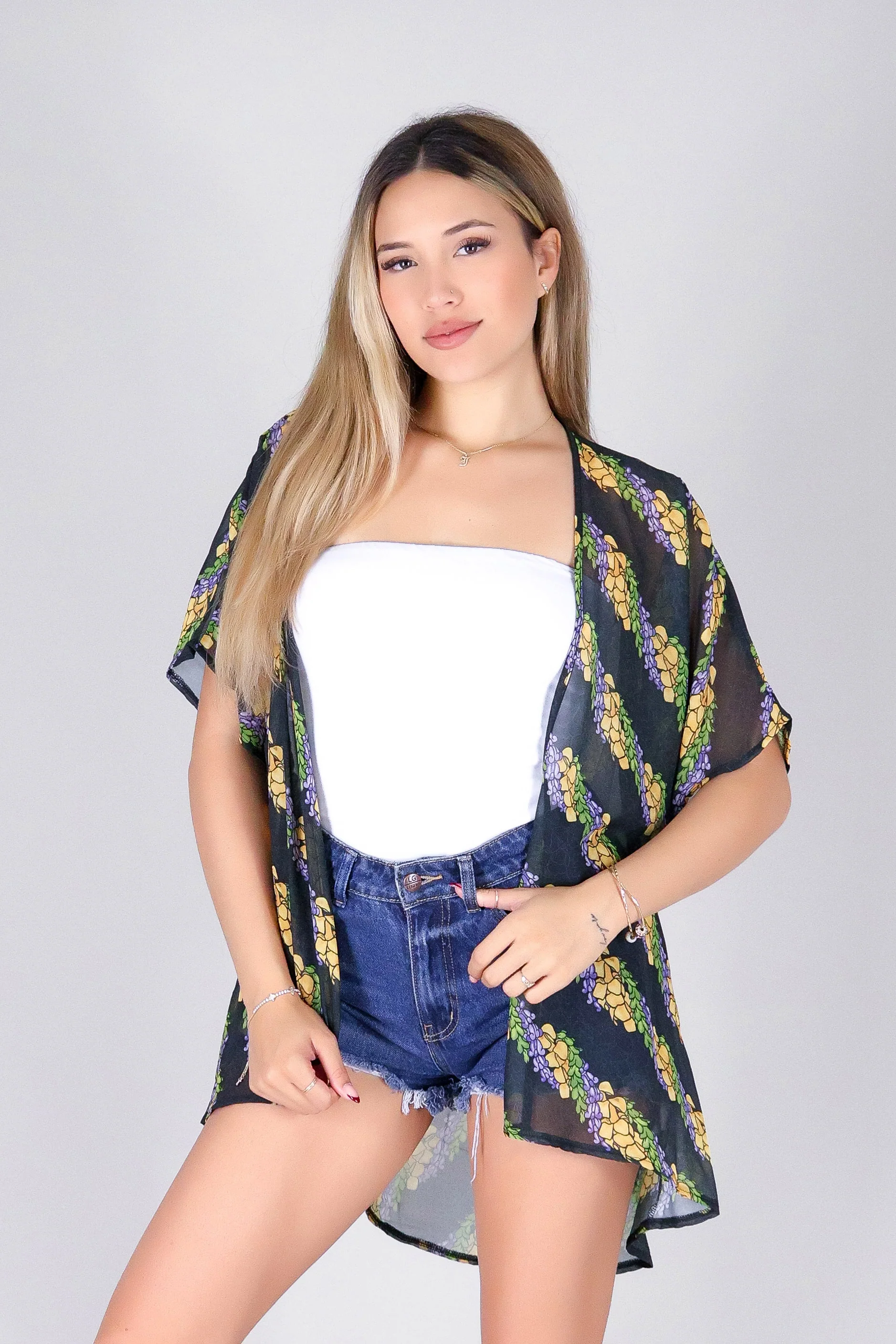 TWISTED LEI CHIFFON CARDIGAN - Image 2