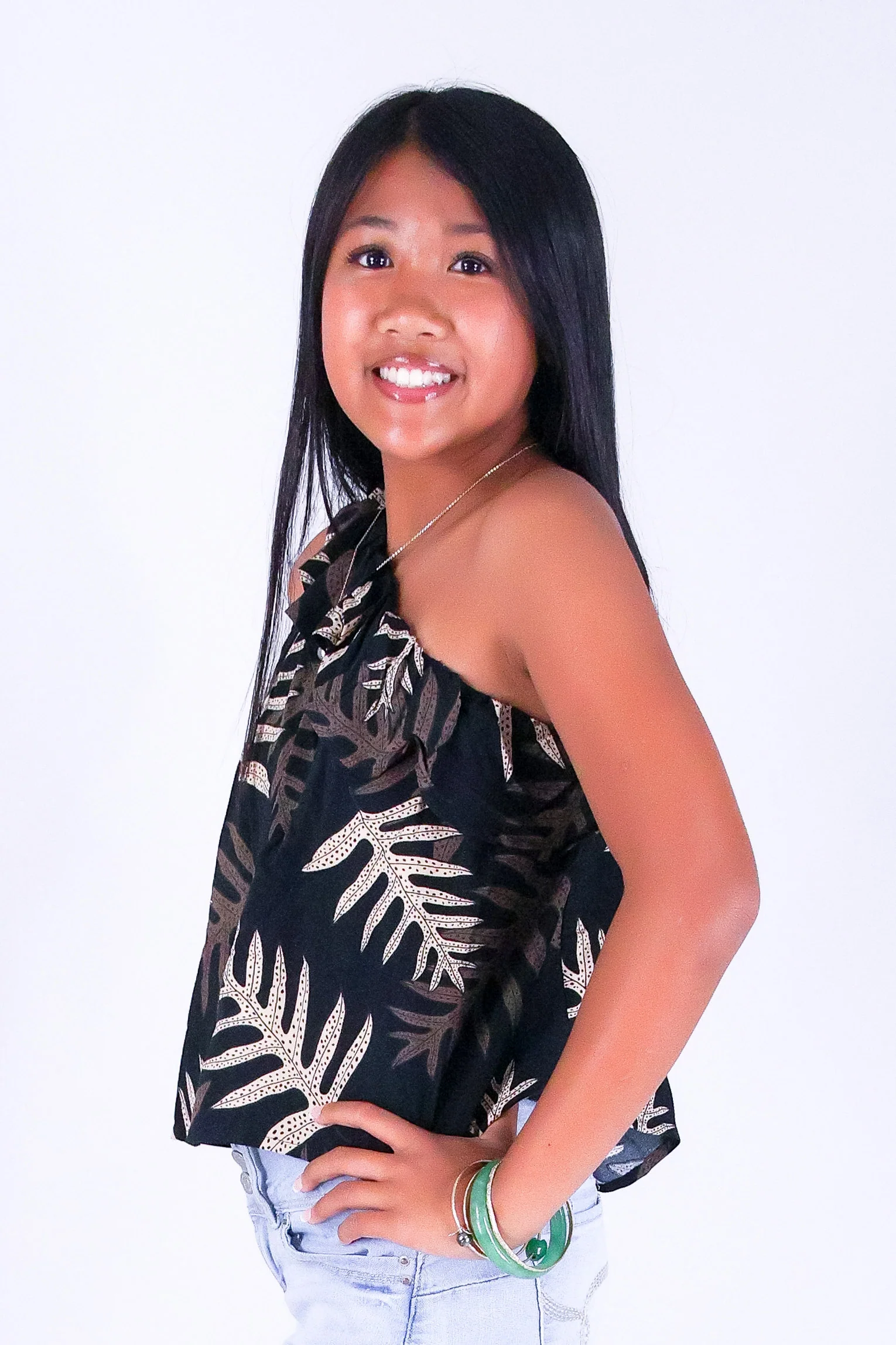 LAUA'E ONE SHOULDER TOP | KIDS SIZE 2-16 - Image 2