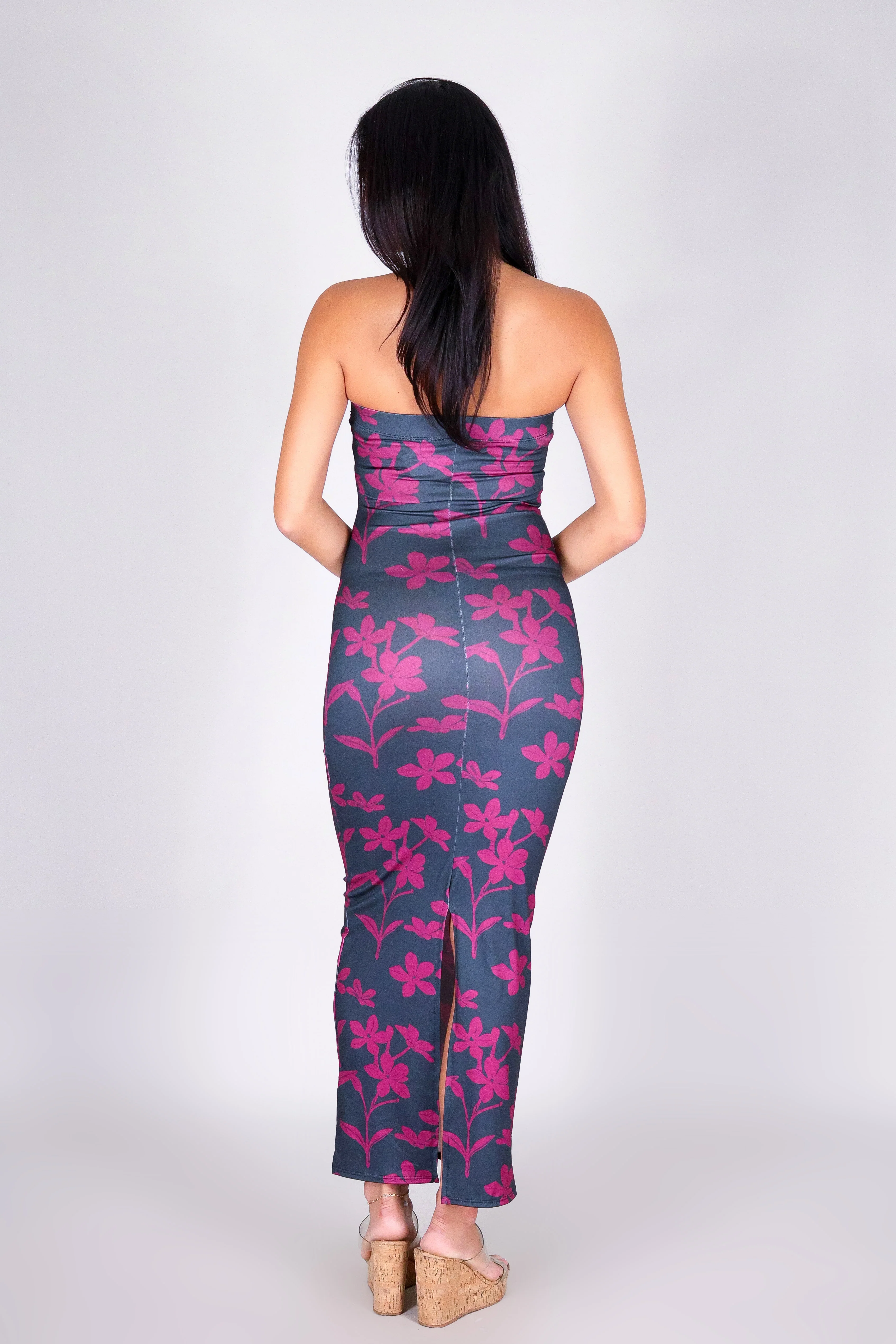JASMINE GARDENIA MIDI TUBE DRESS - Image 3