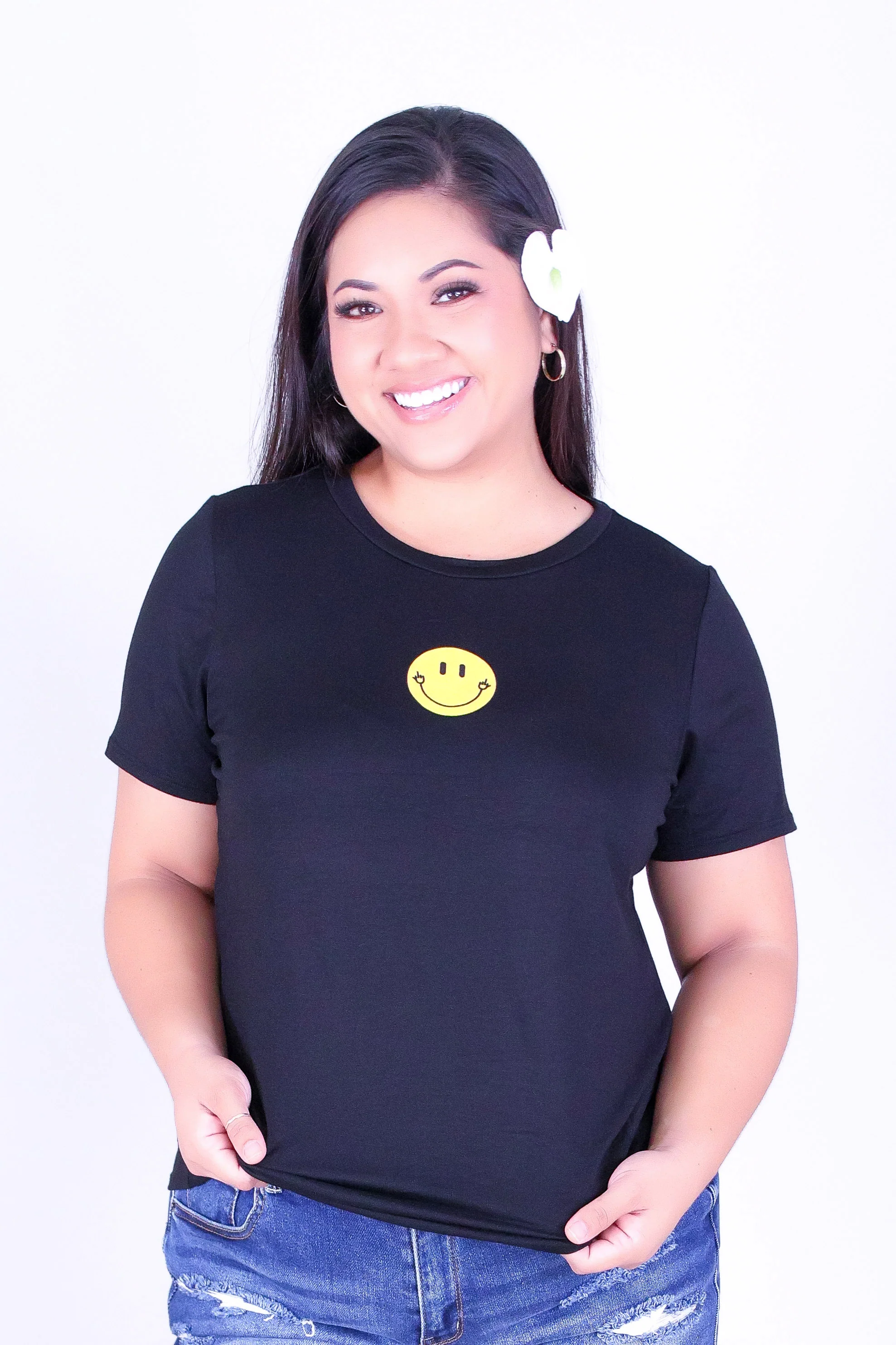 SMILEY FACE SCREEN TEE - Image 2