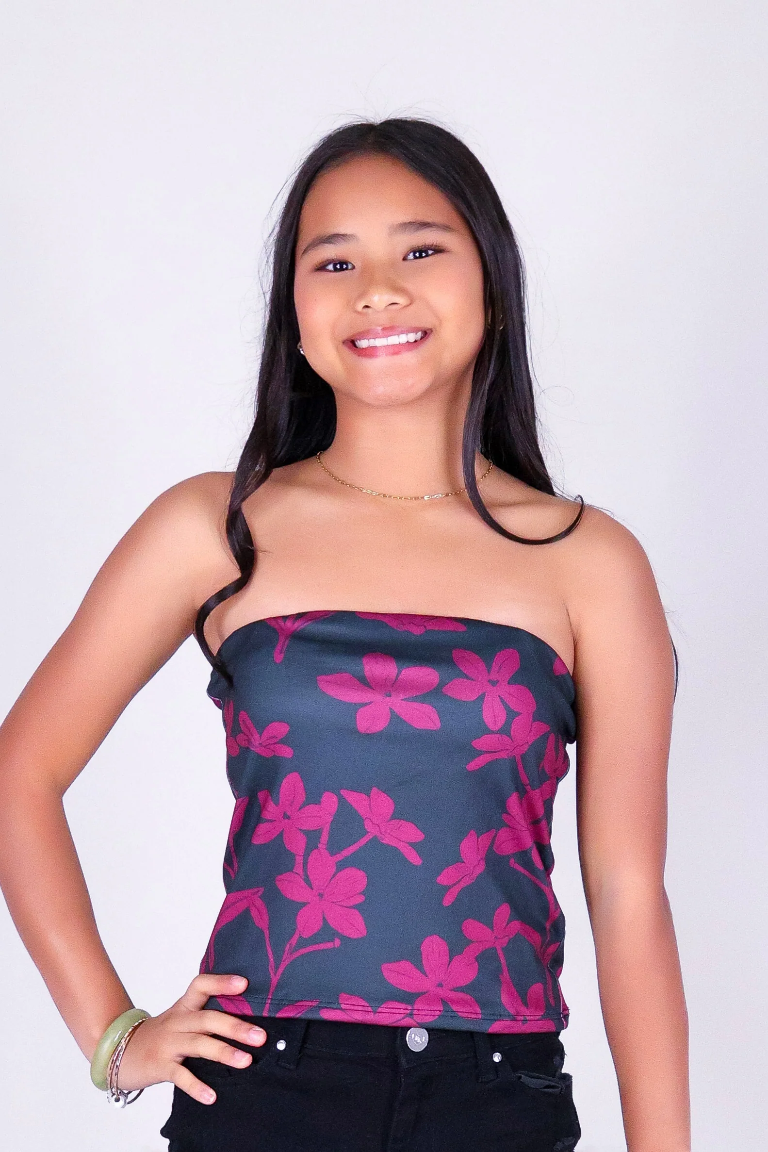 JASMINE GARDENIA TUBE TOP | KIDS SIZE 2-16 - Image 2