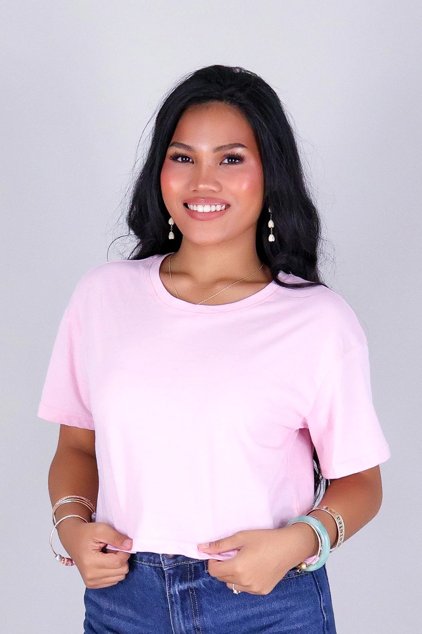 ALL FOR ME CROP OVERSIZED TEE - Image 2