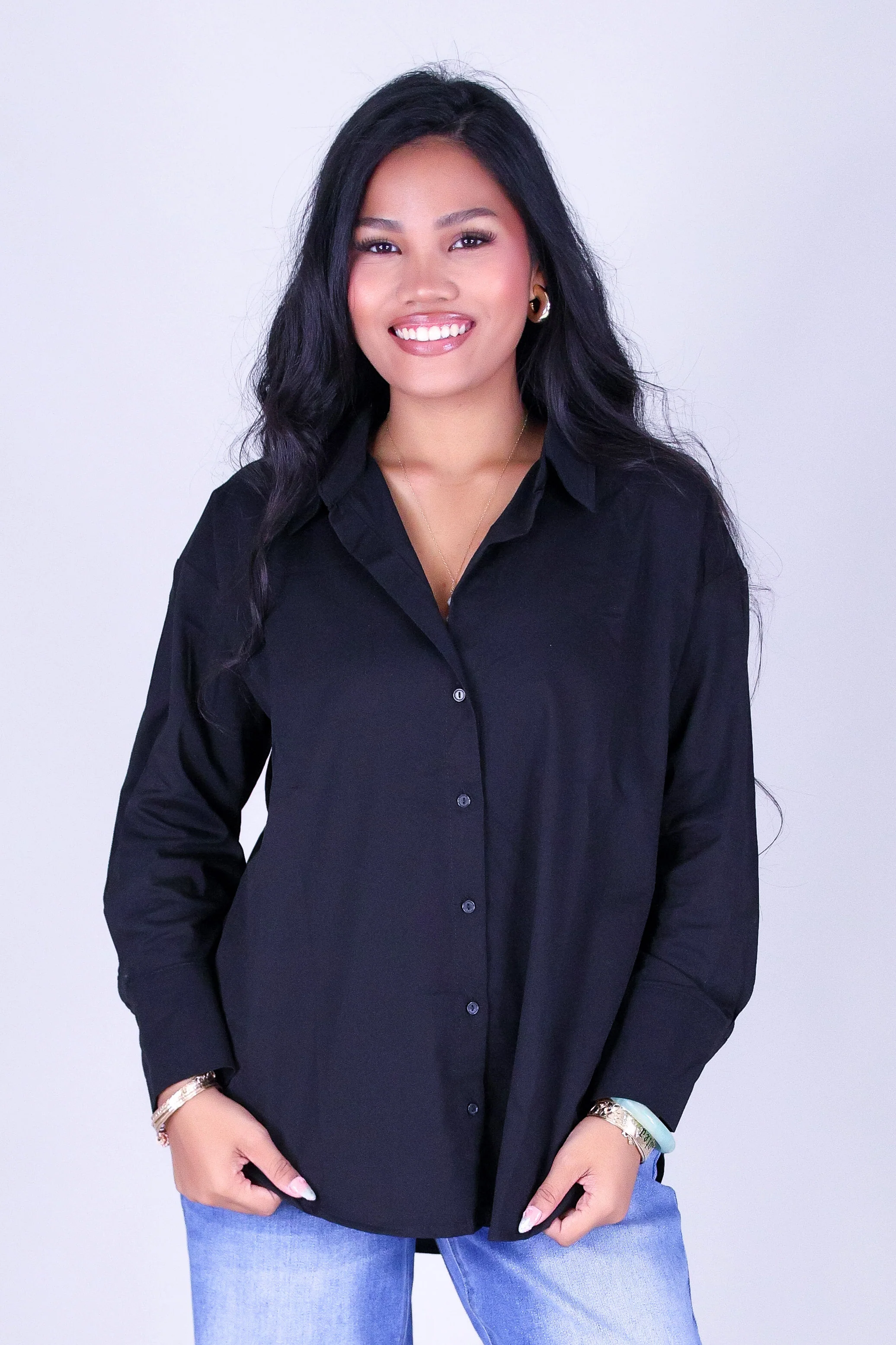 CLEAN CUT BUTTON UP TOP - Image 2