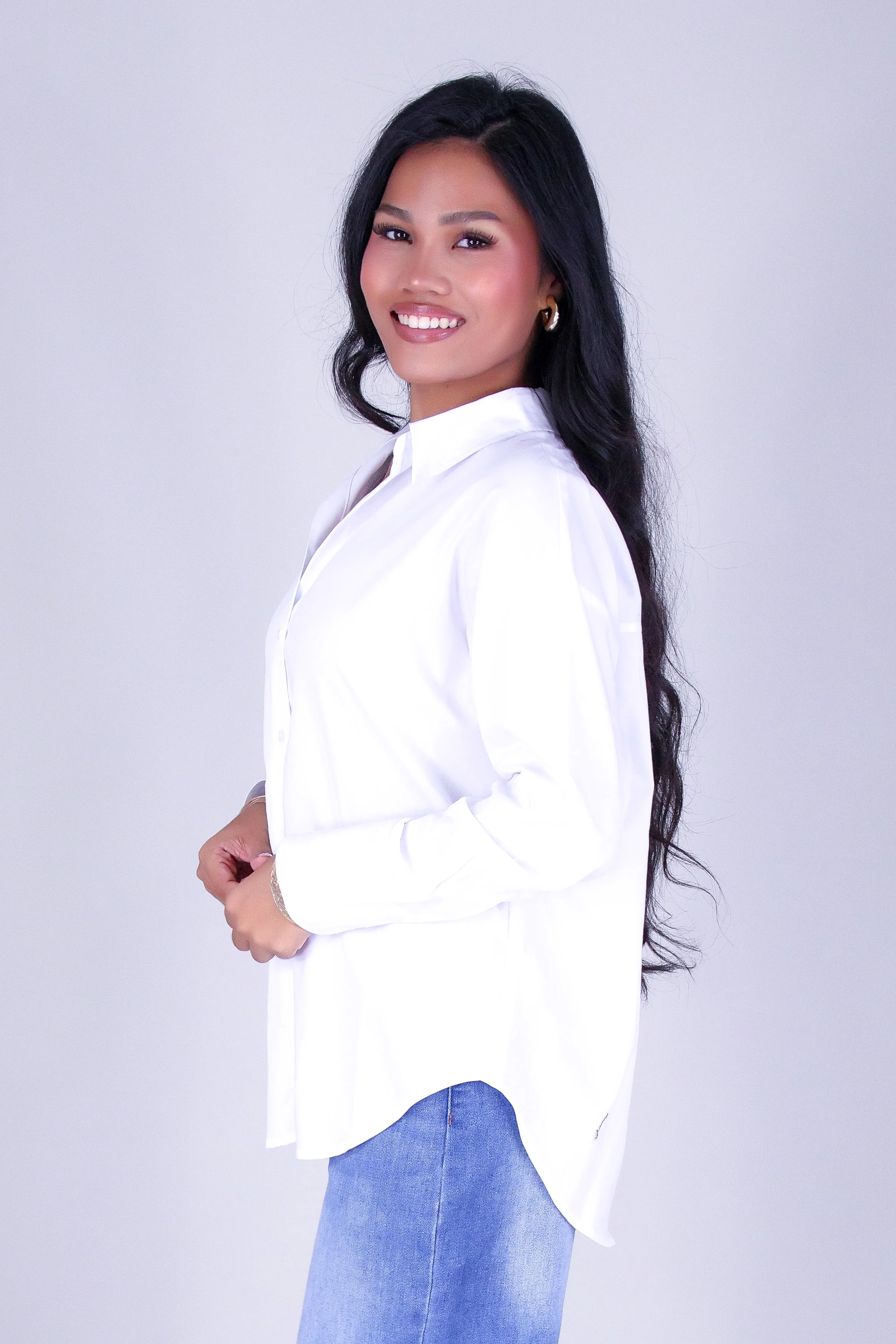 CLEAN CUT BUTTON UP TOP - Image 3