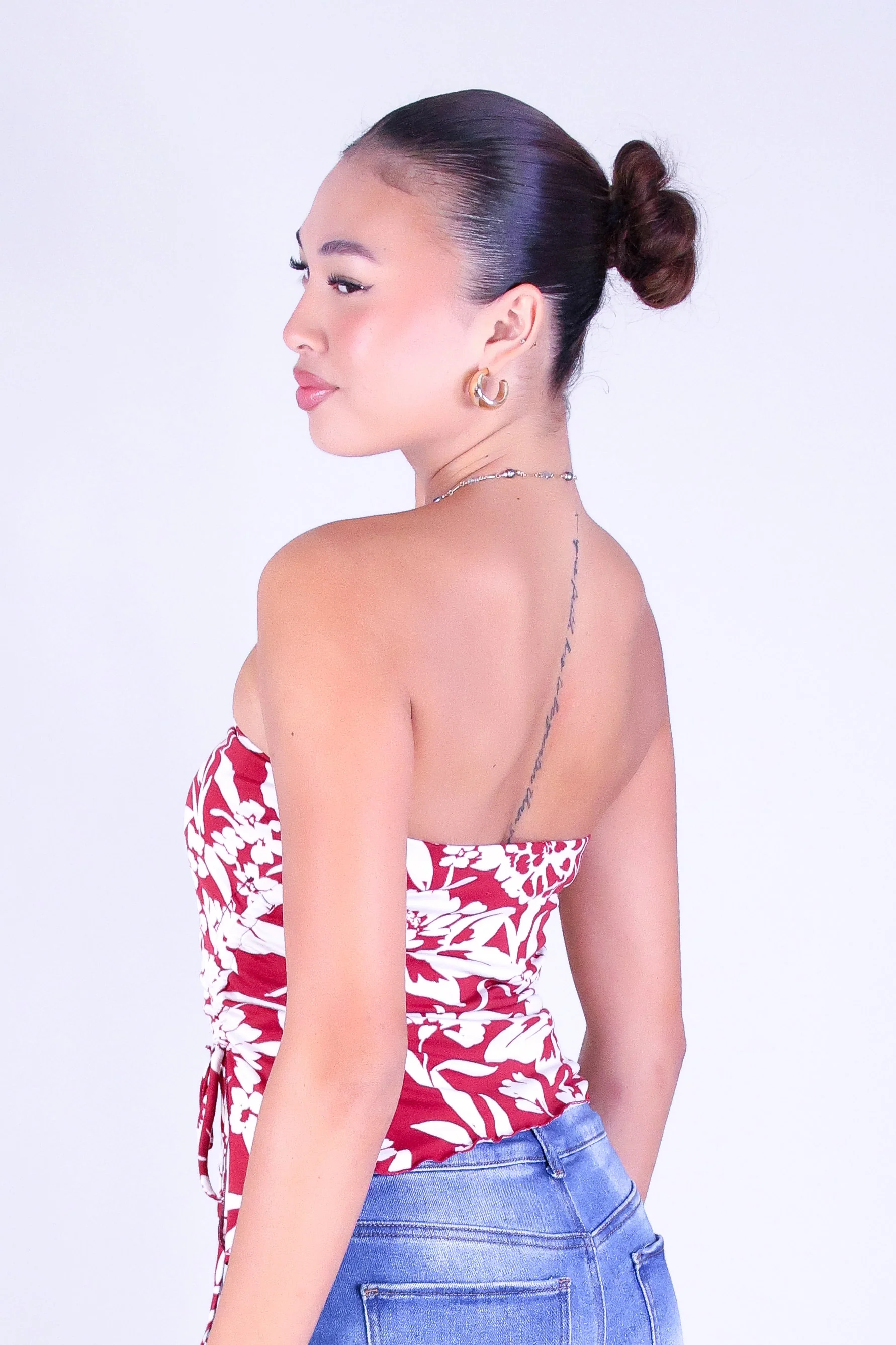 FLORAL FLIRT TUBE TOP - Image 3