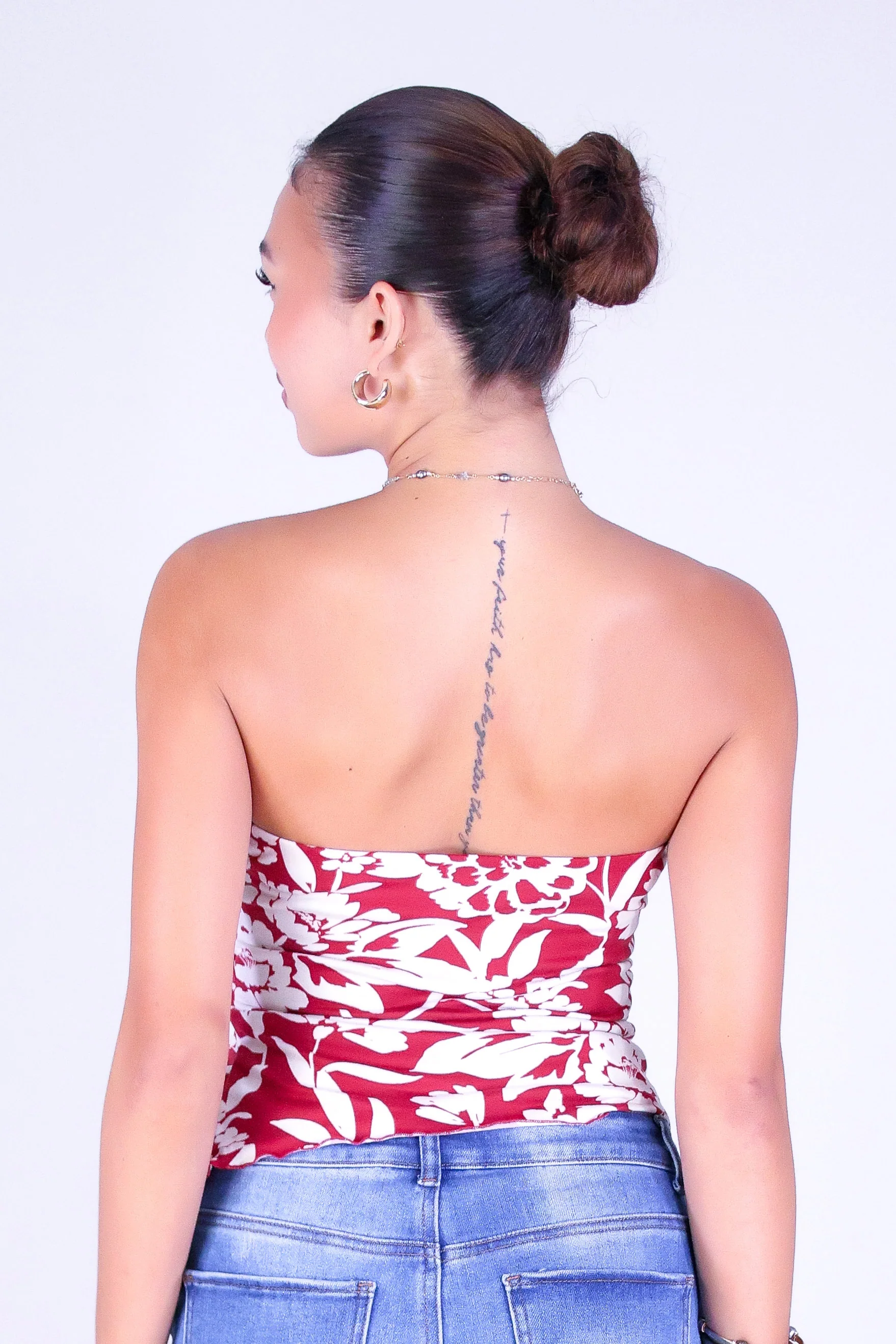 FLORAL FLIRT TUBE TOP - Image 4