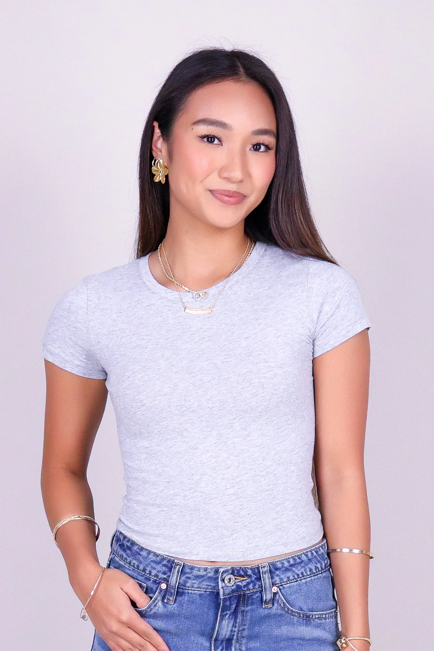 DAILY FORM CROP BASIC TEE - Image 2