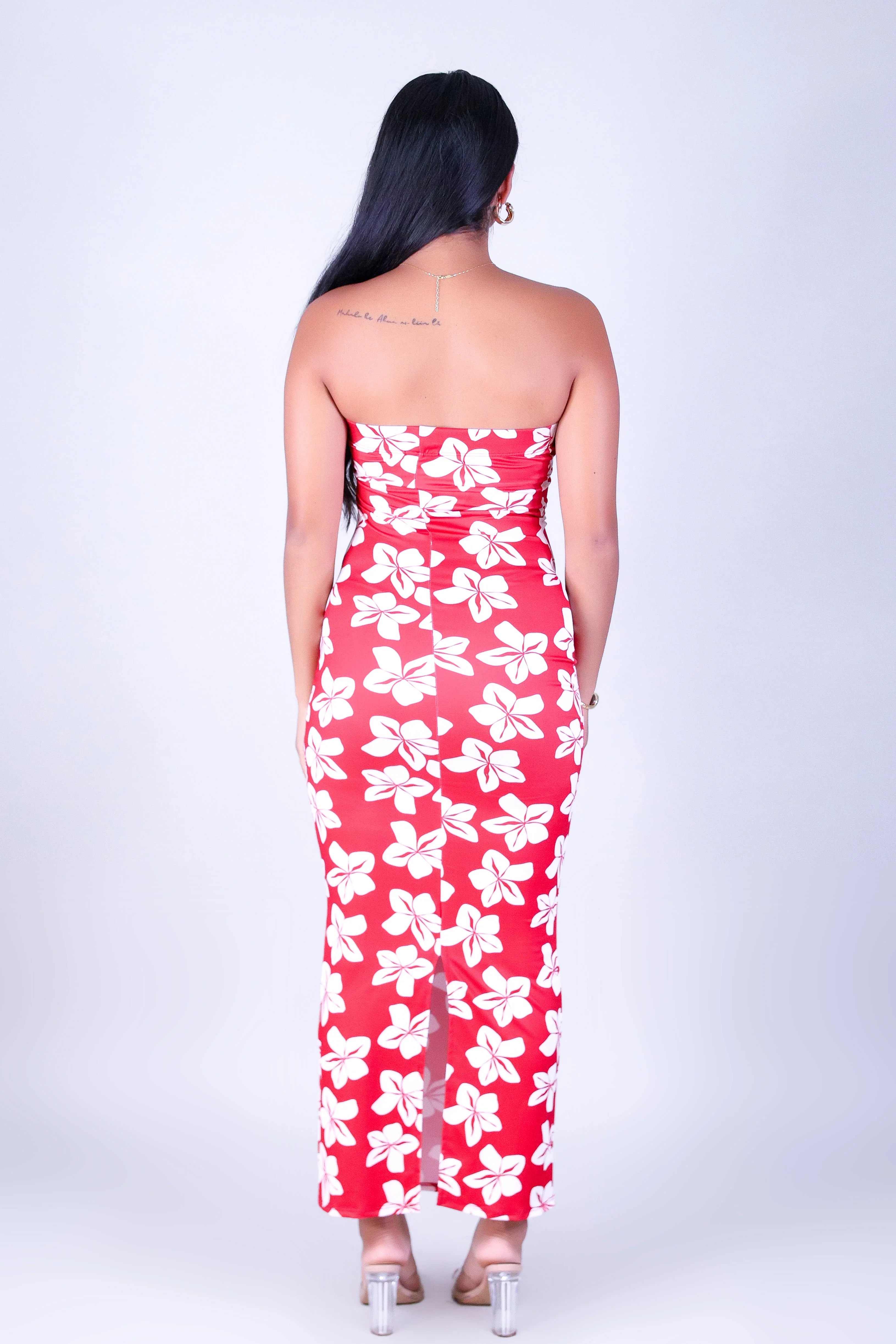PLUMERIA MIDI TUBE DRESS - Image 3