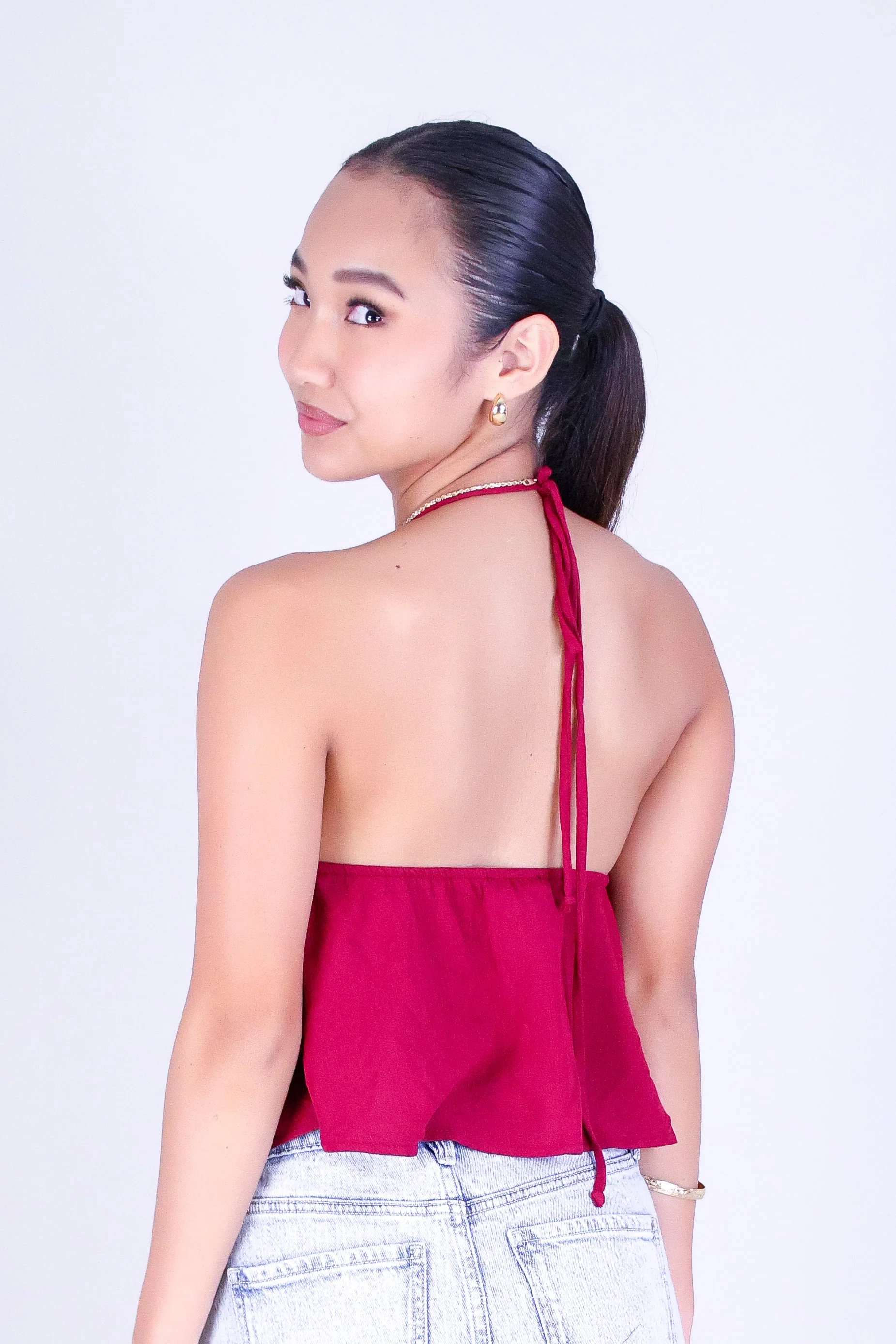 CUTIE TIE HALTER TOP - Image 4