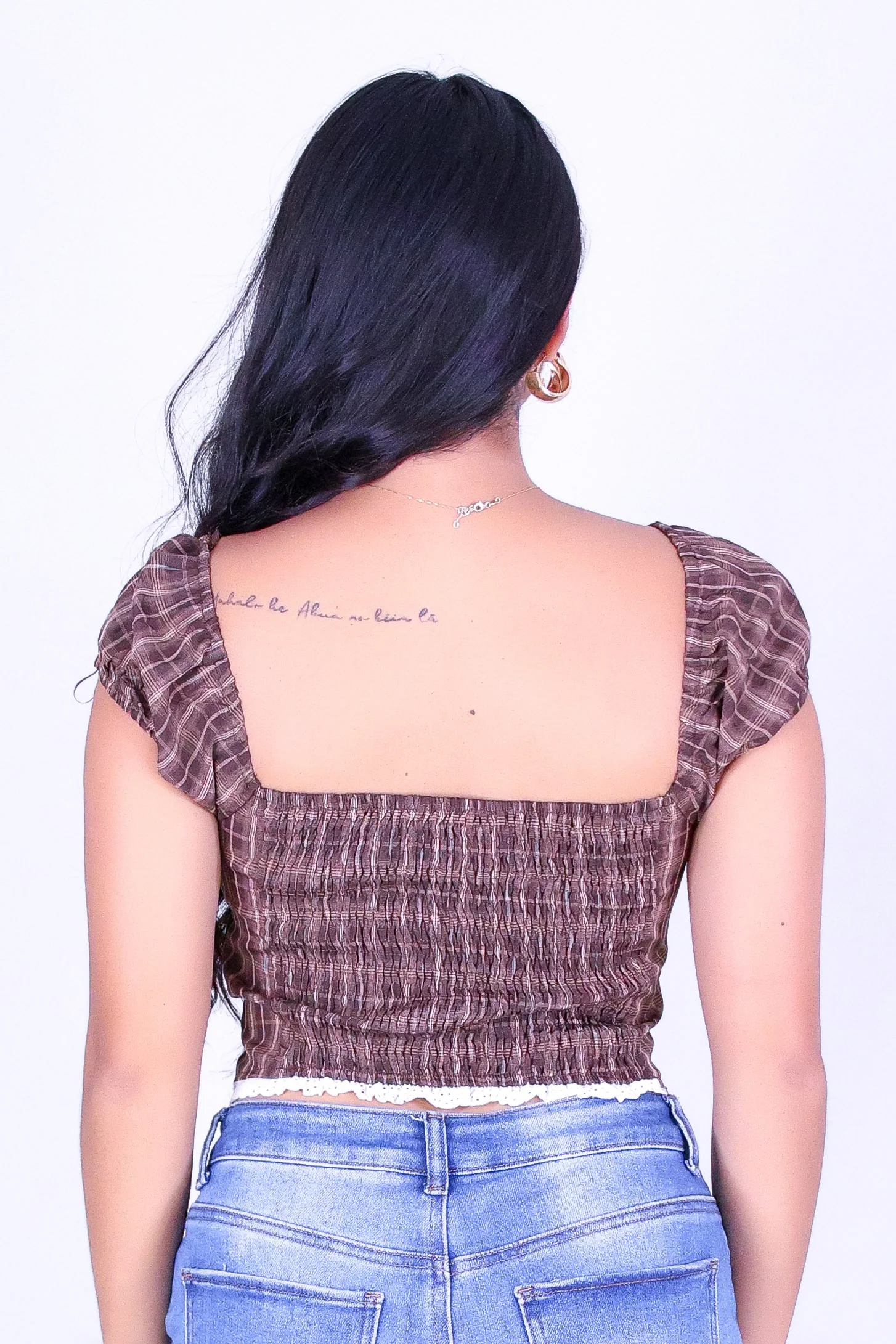SOFT PLAID TOP - Image 4
