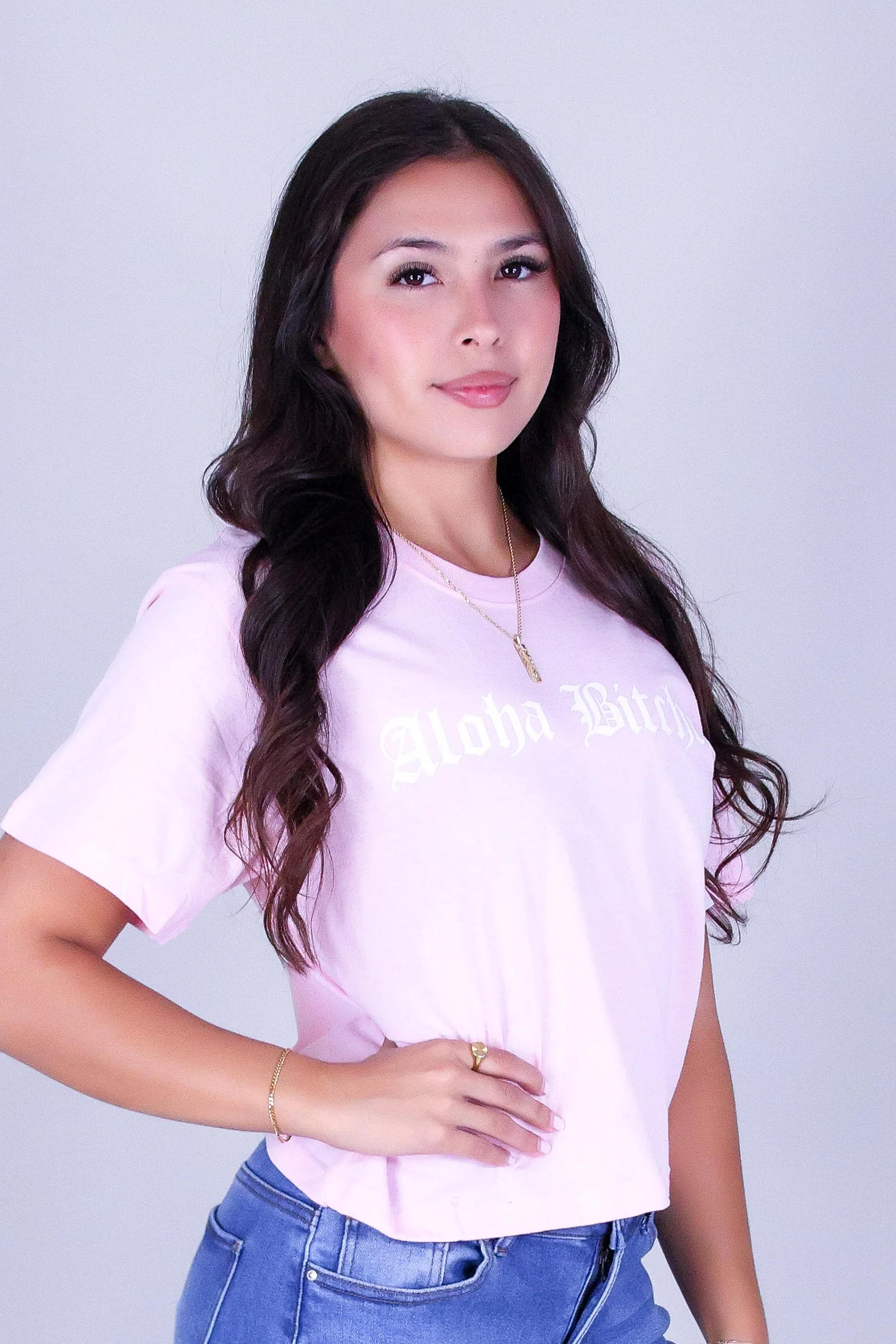 ALOHA BITCHES CROP TOP - Image 3