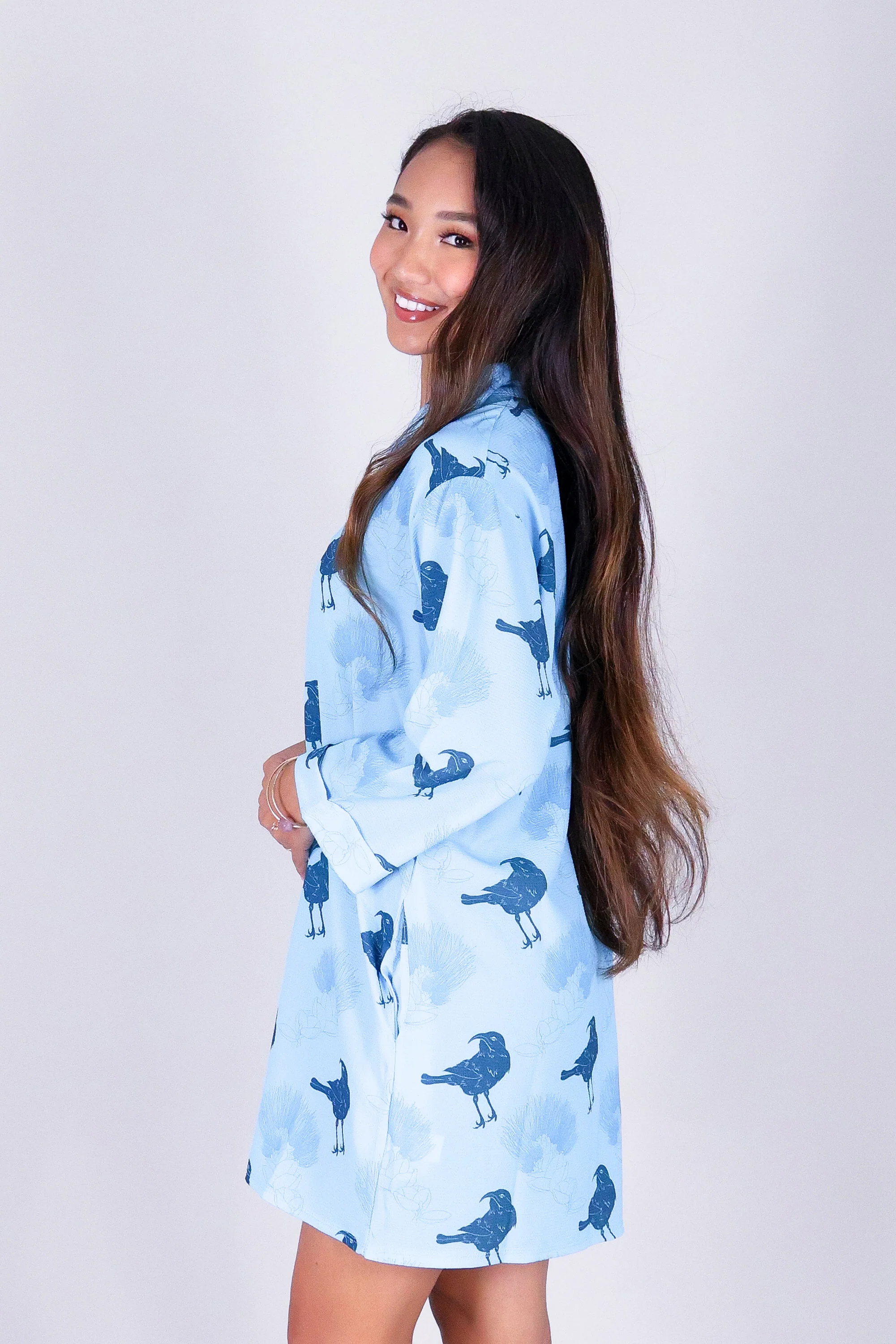 IIWI BIRD BUTTON DOWN DRESS - Image 3