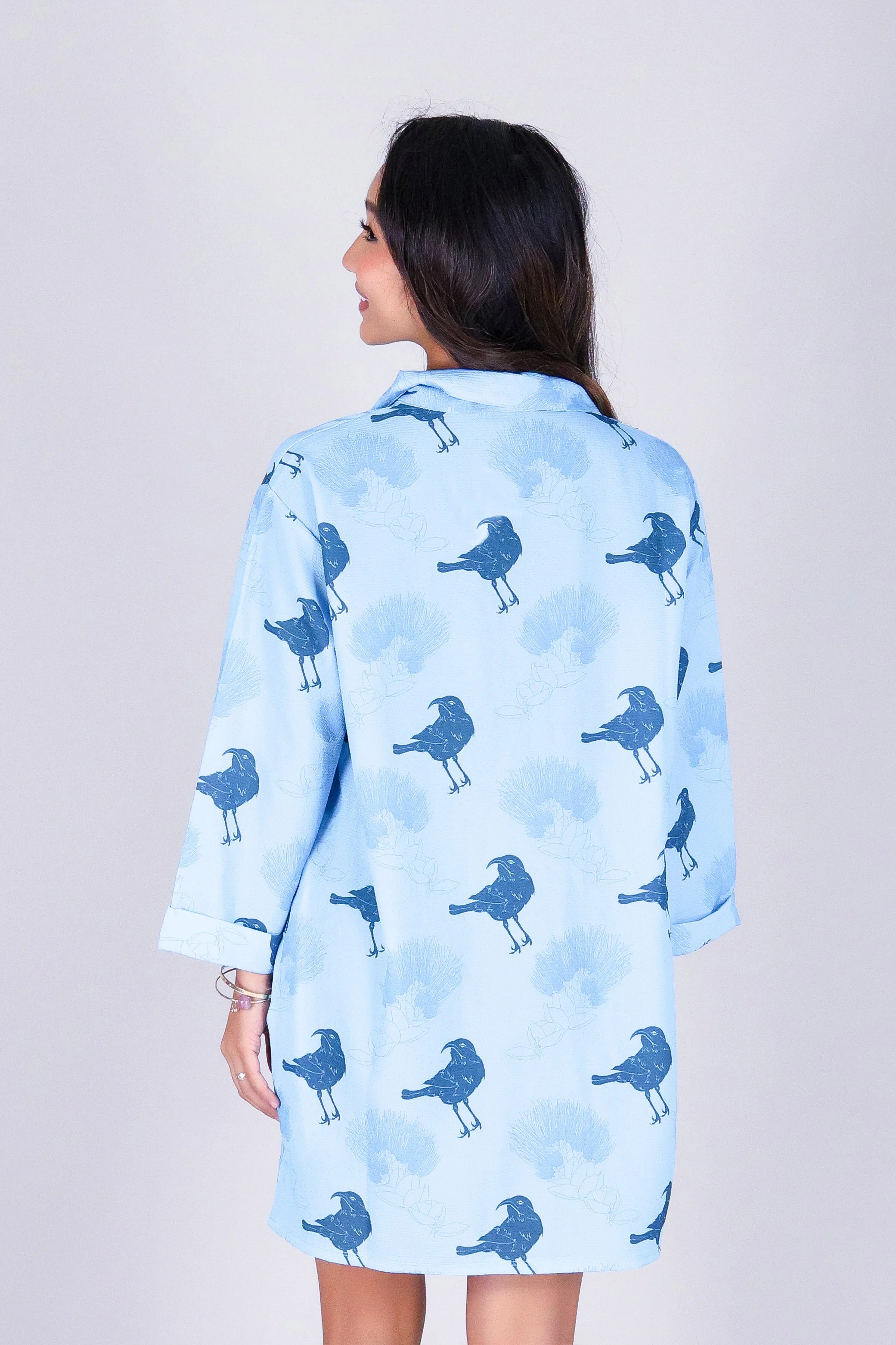 IIWI BIRD BUTTON DOWN DRESS - Image 4