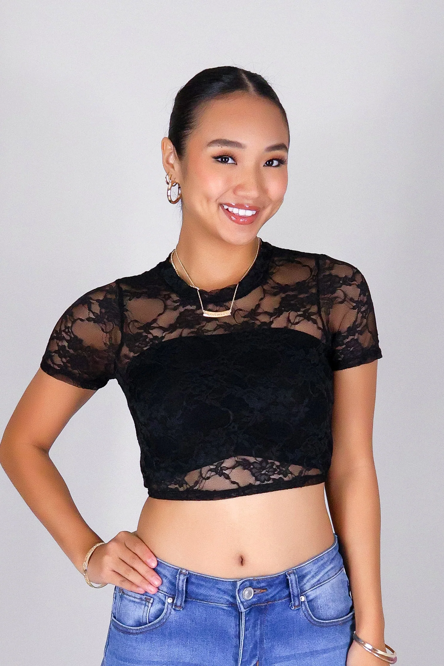 WHISPER LACE CROP TOP - Image 6