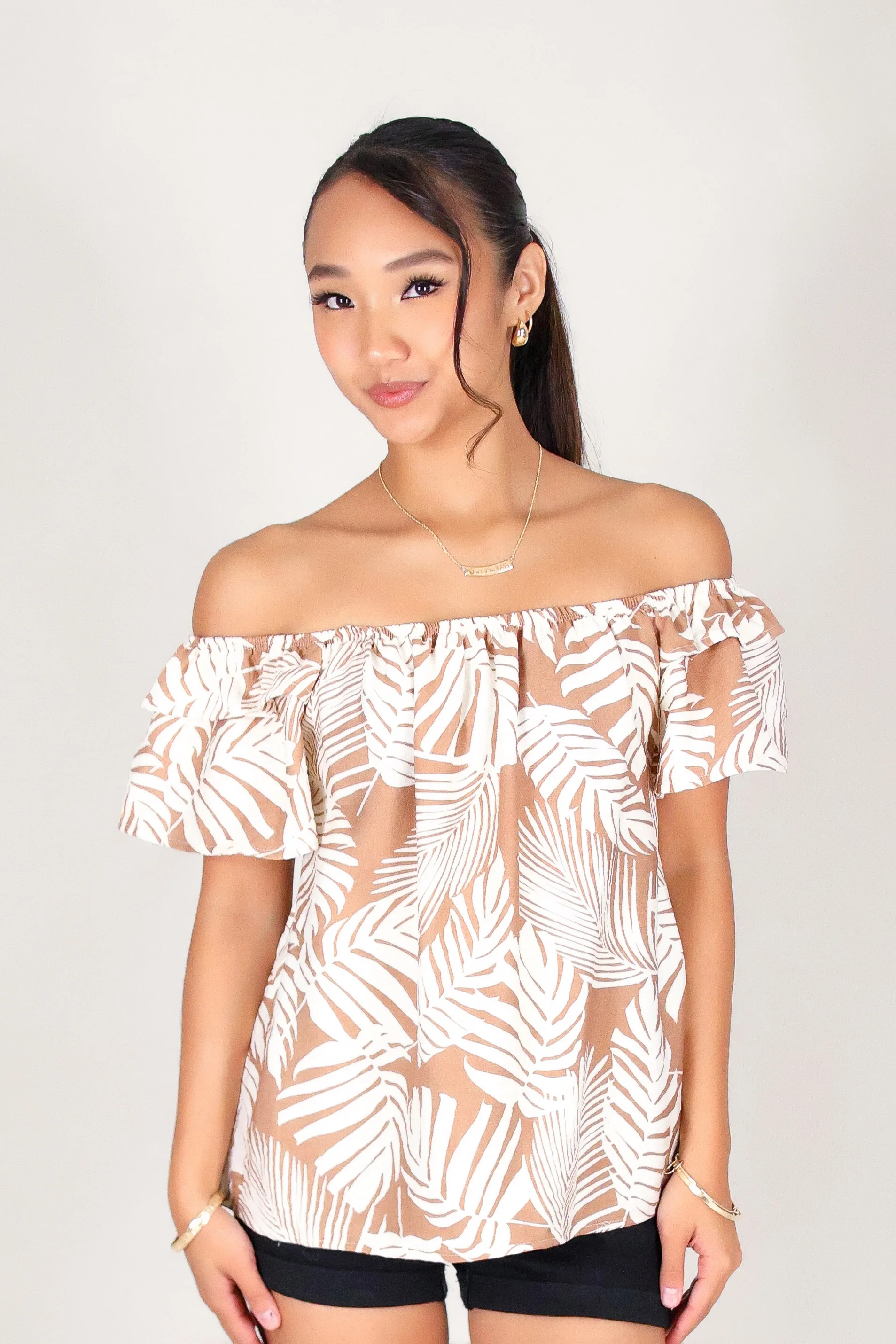 LEAFLINE OFF SHOULDER TOP - Image 2