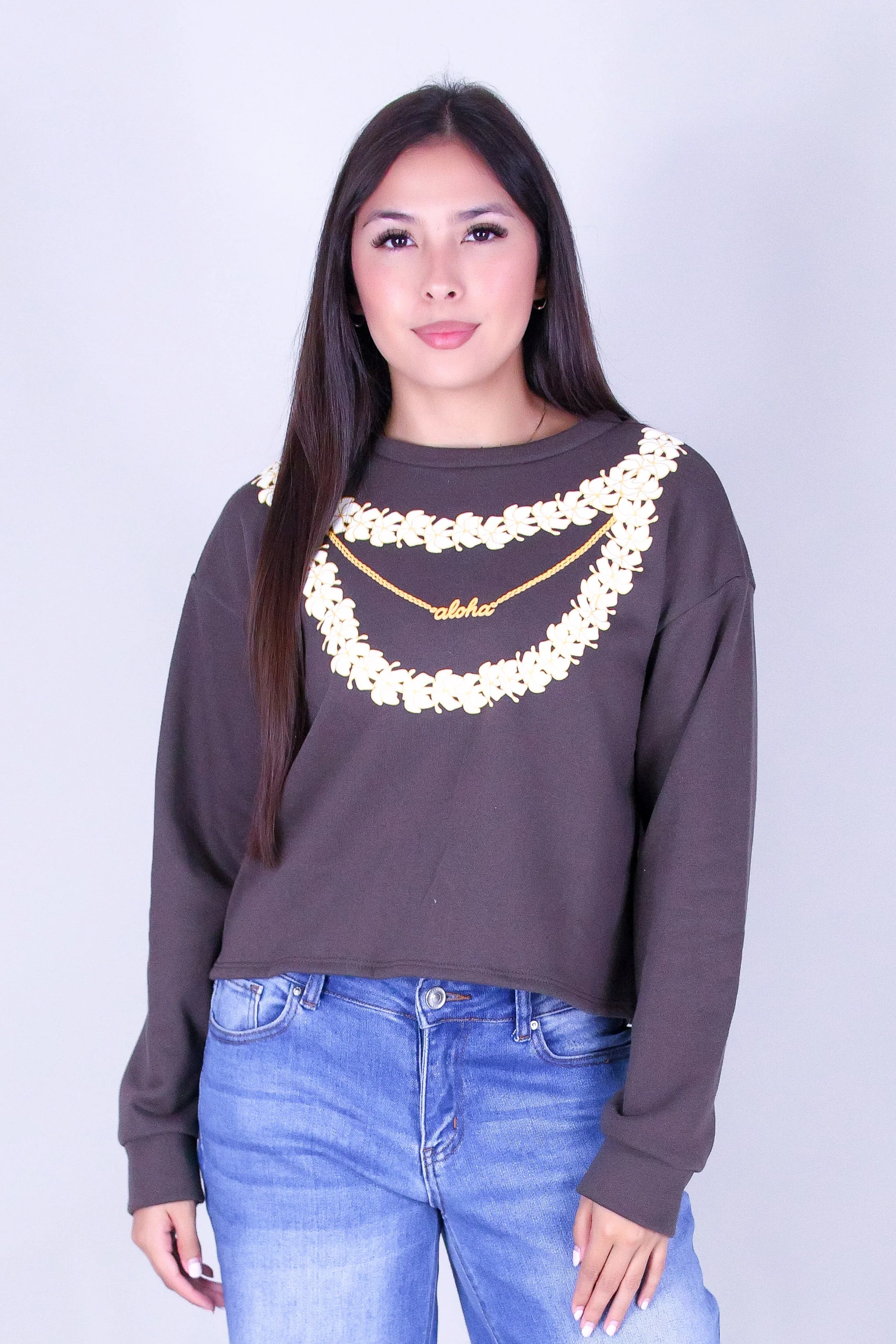 LAYERED PUAKENIKENI ALOHA SWEATER - Image 2