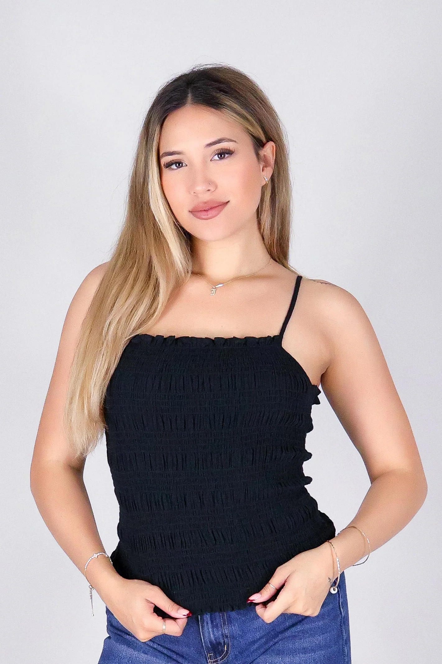 HONEY DROP SMOCKED TOP - Image 2