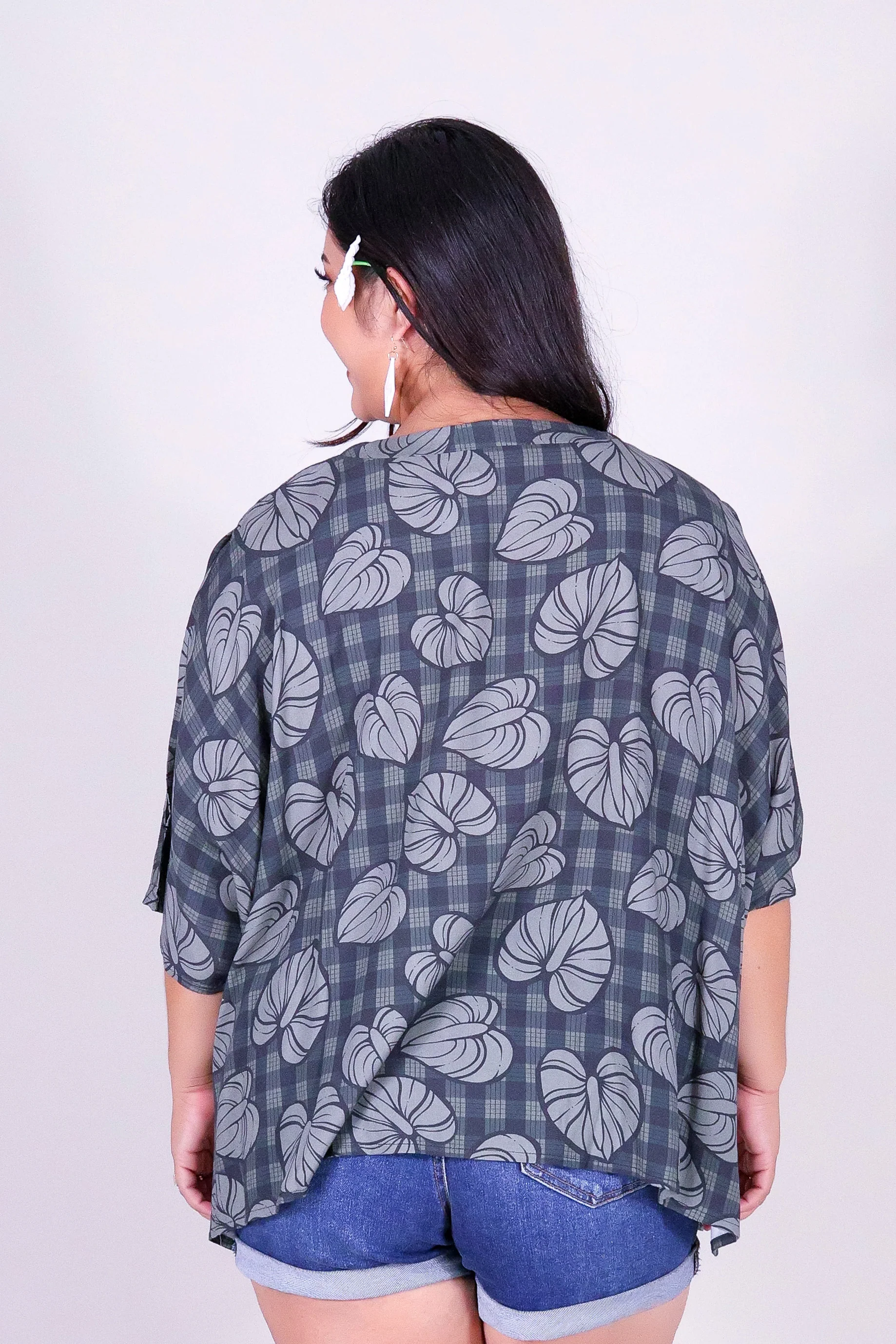 ANTHURIUM PALAKA COLD SHOULDER BLOUSE - Image 4
