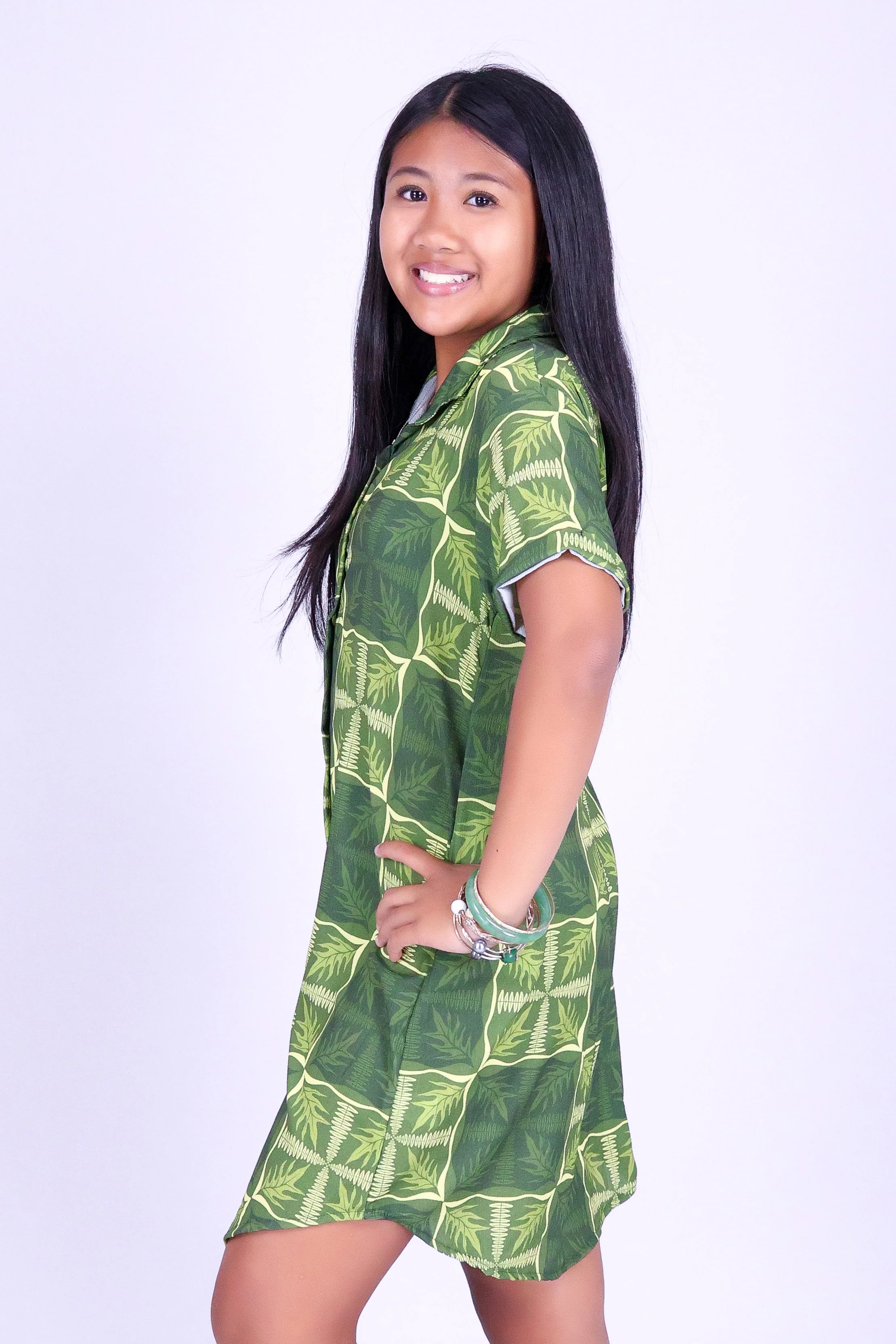 FERN KUIKI BUTTON DOWN DRESS | KIDS SIZE 2-16 - Image 3