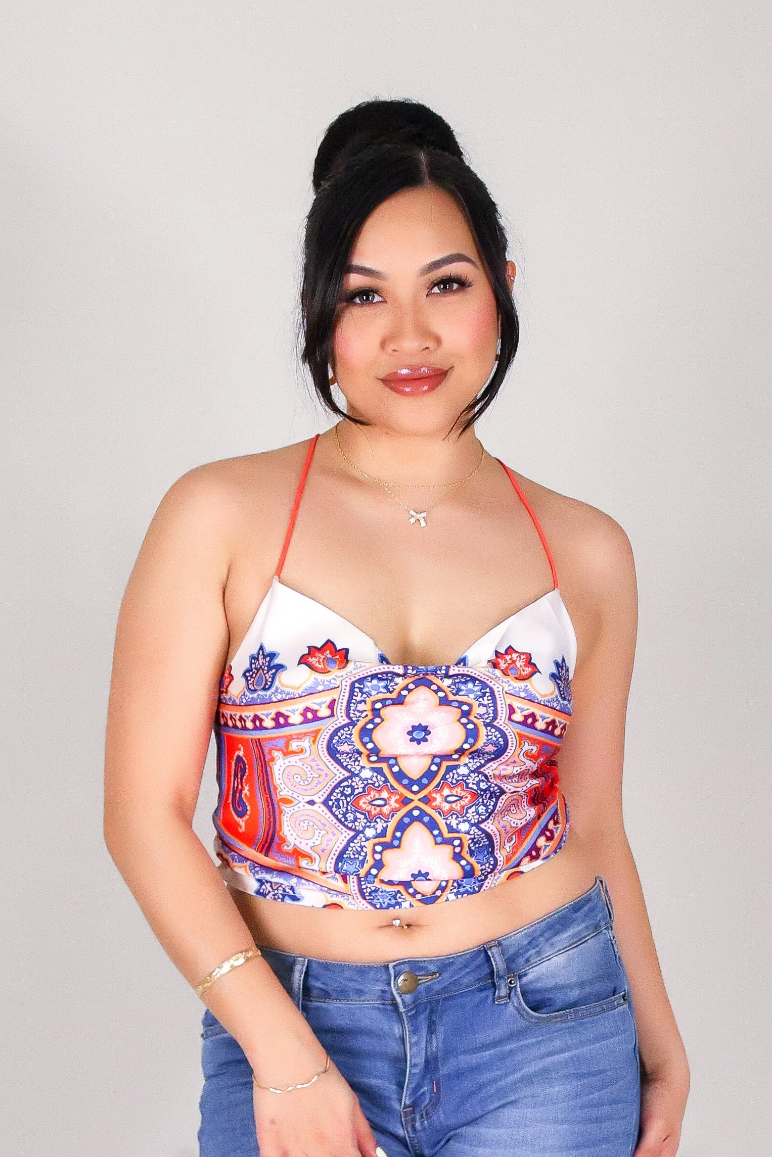 SATIN SIREN TIE BACK TOP - Image 2