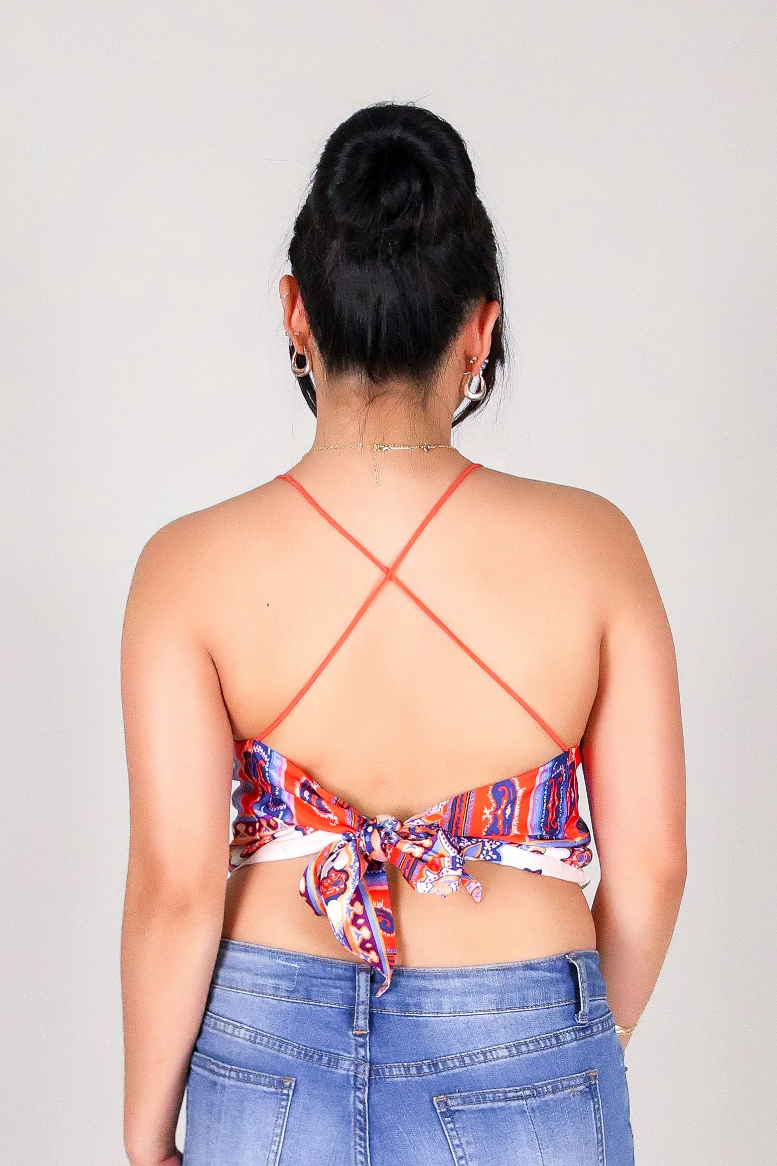 SATIN SIREN TIE BACK TOP - Image 4
