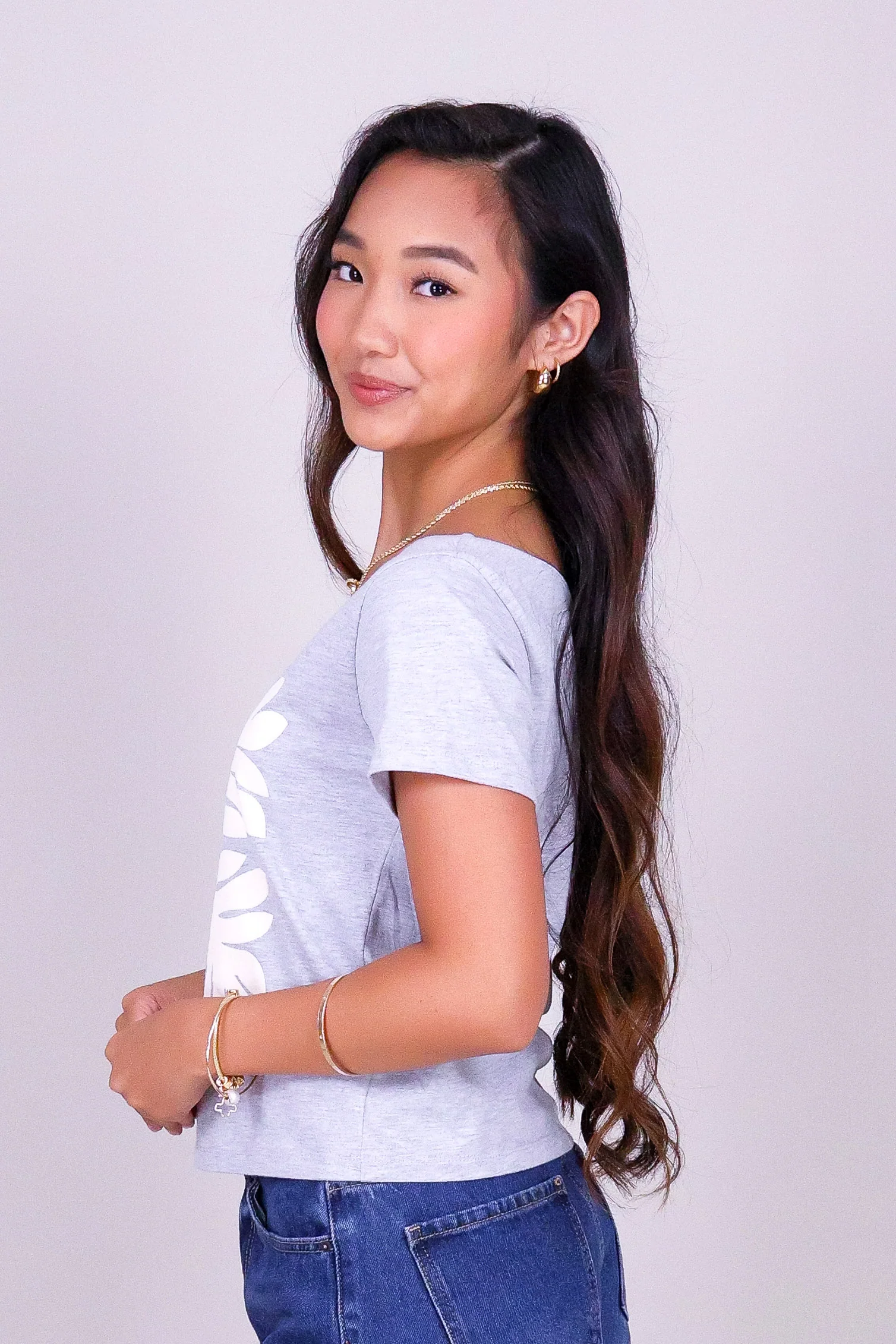 LAUAE QUILT OFF SHOULDER TEE - Image 3