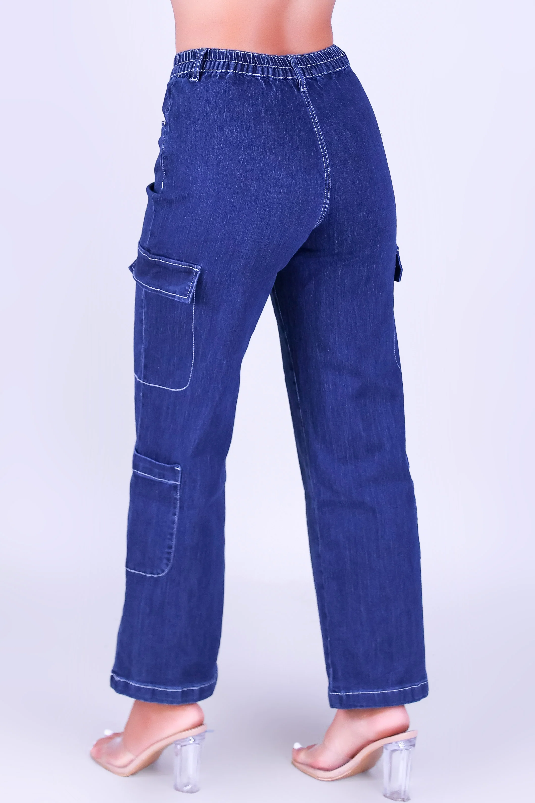 PRETTY POCKETS CARGO JEANS - Image 3