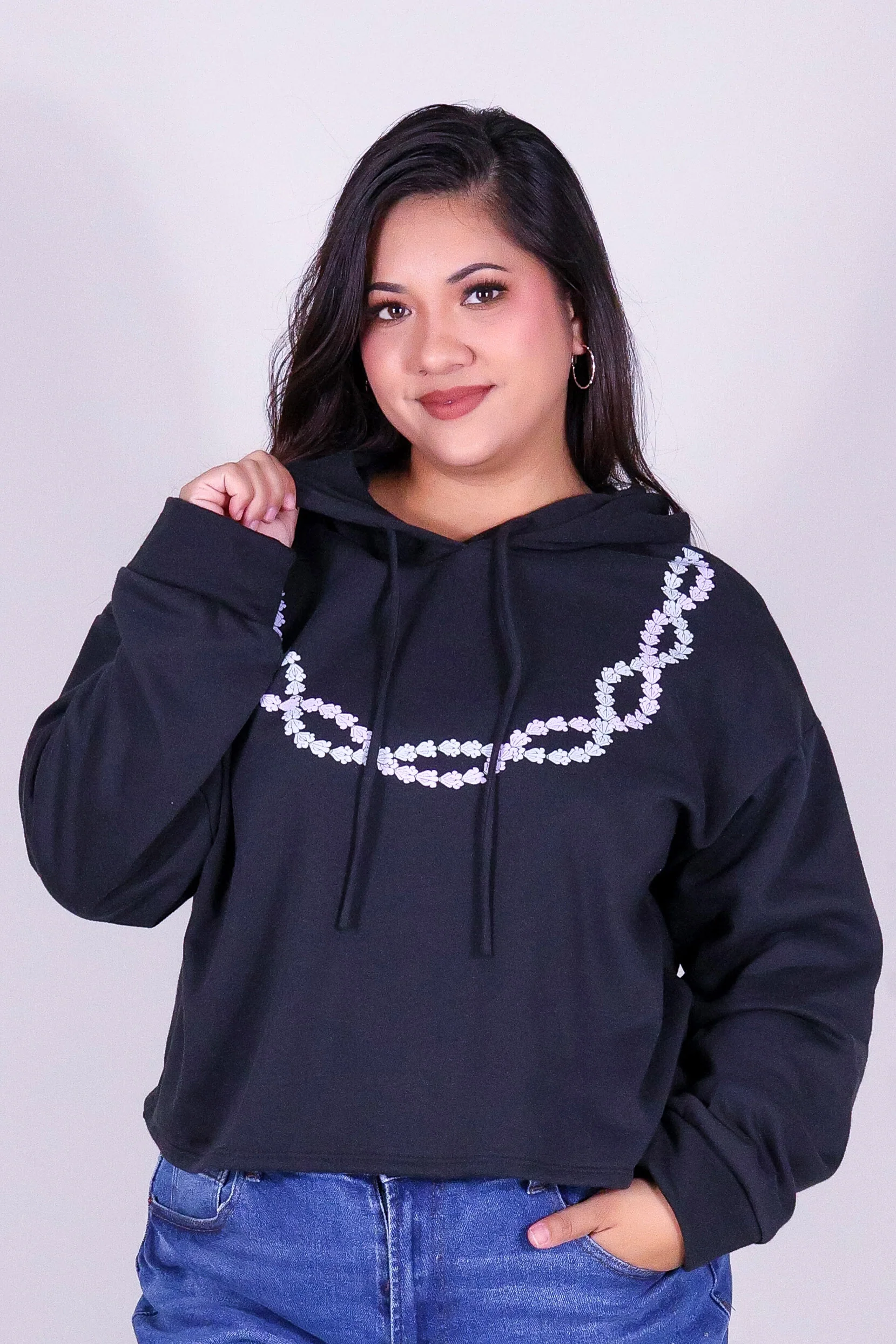 2 CROWN FLOWER LEI HOODIE - Image 2