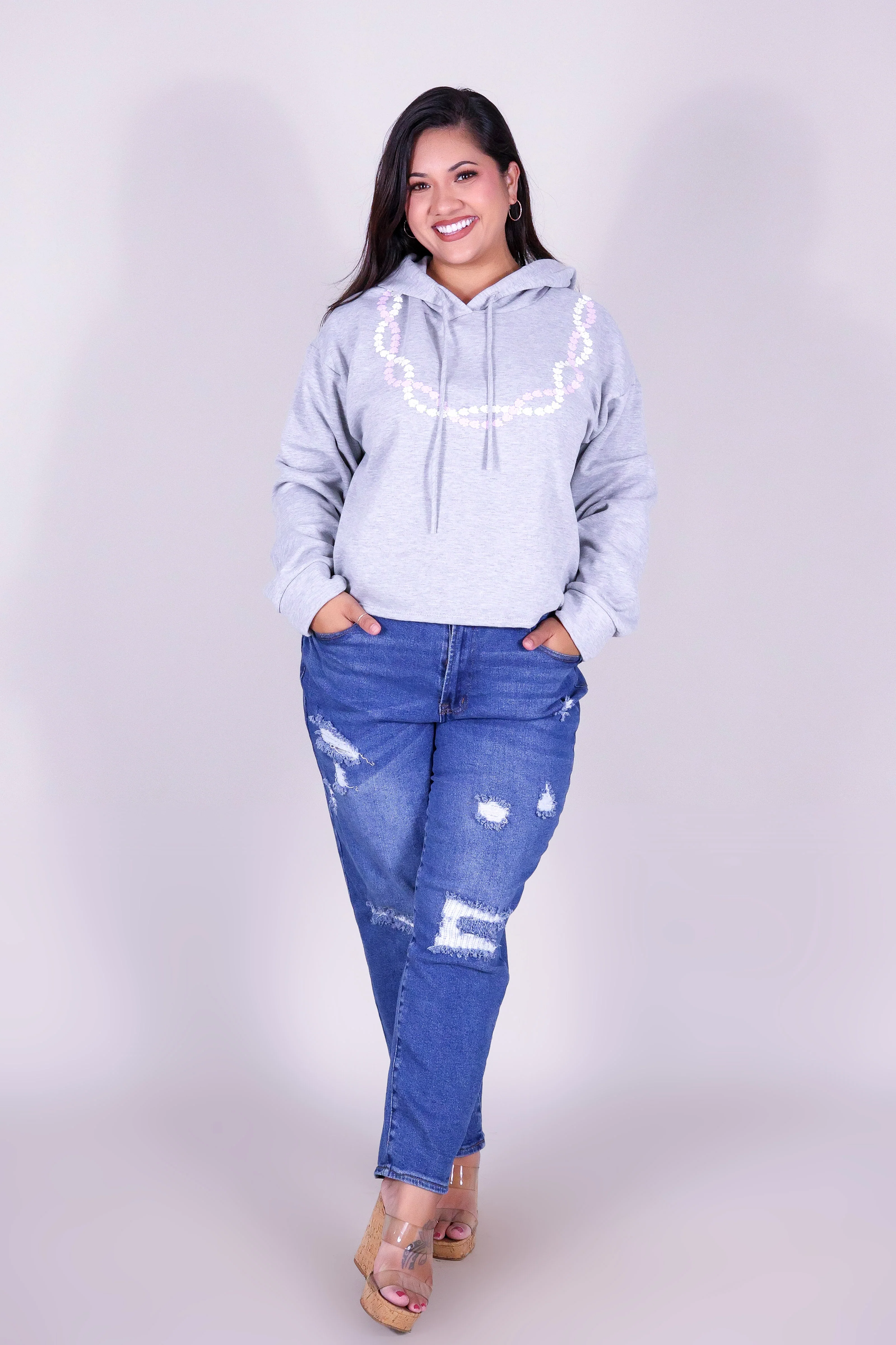 2 CROWN FLOWER LEI HOODIE