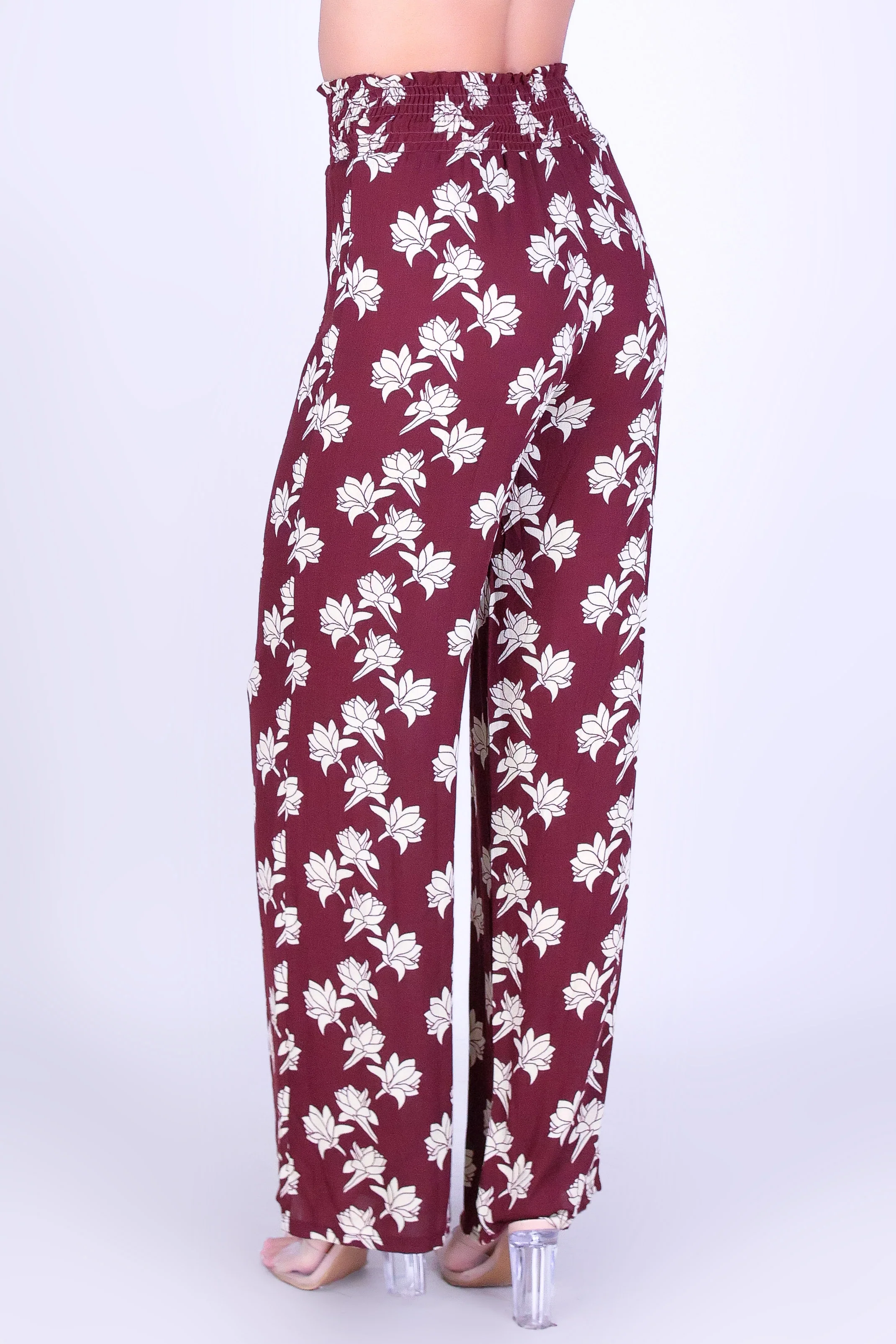 TUBEROSE SMOCKED WAIST PANTS - Image 3