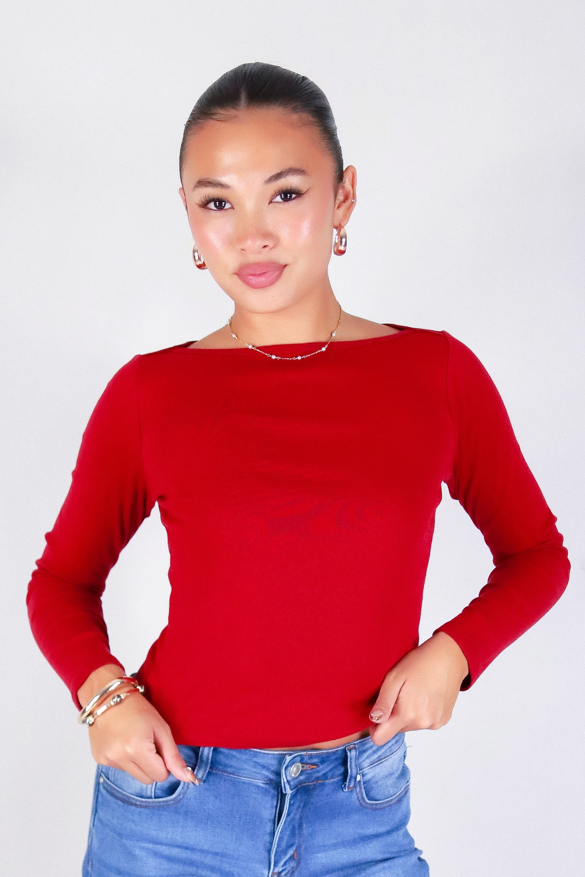 QUIET ALLURE LONG SLEEVE TOP - Image 2