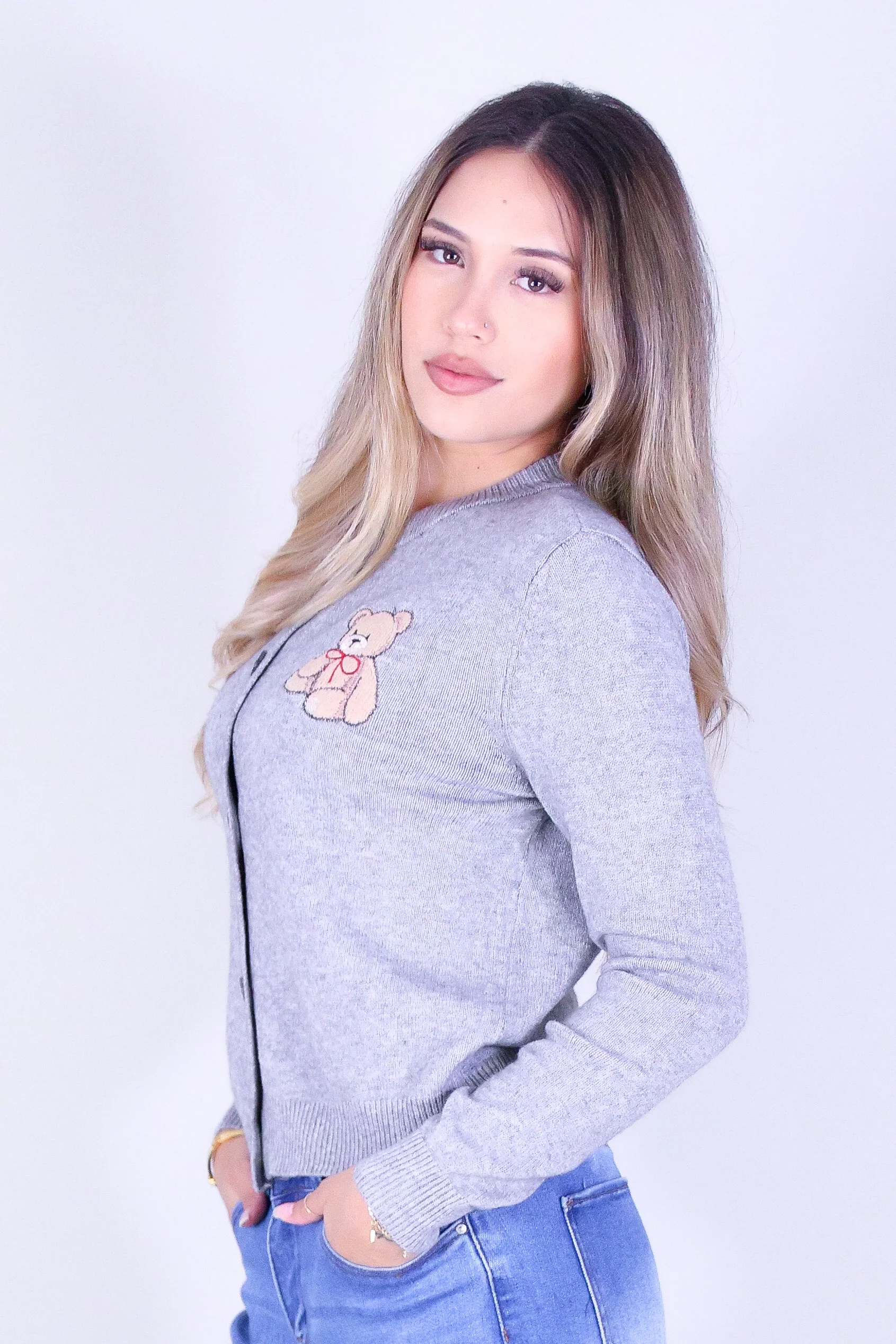 LOVE ME TEDDY SWEATER CARDIGAN - Image 4