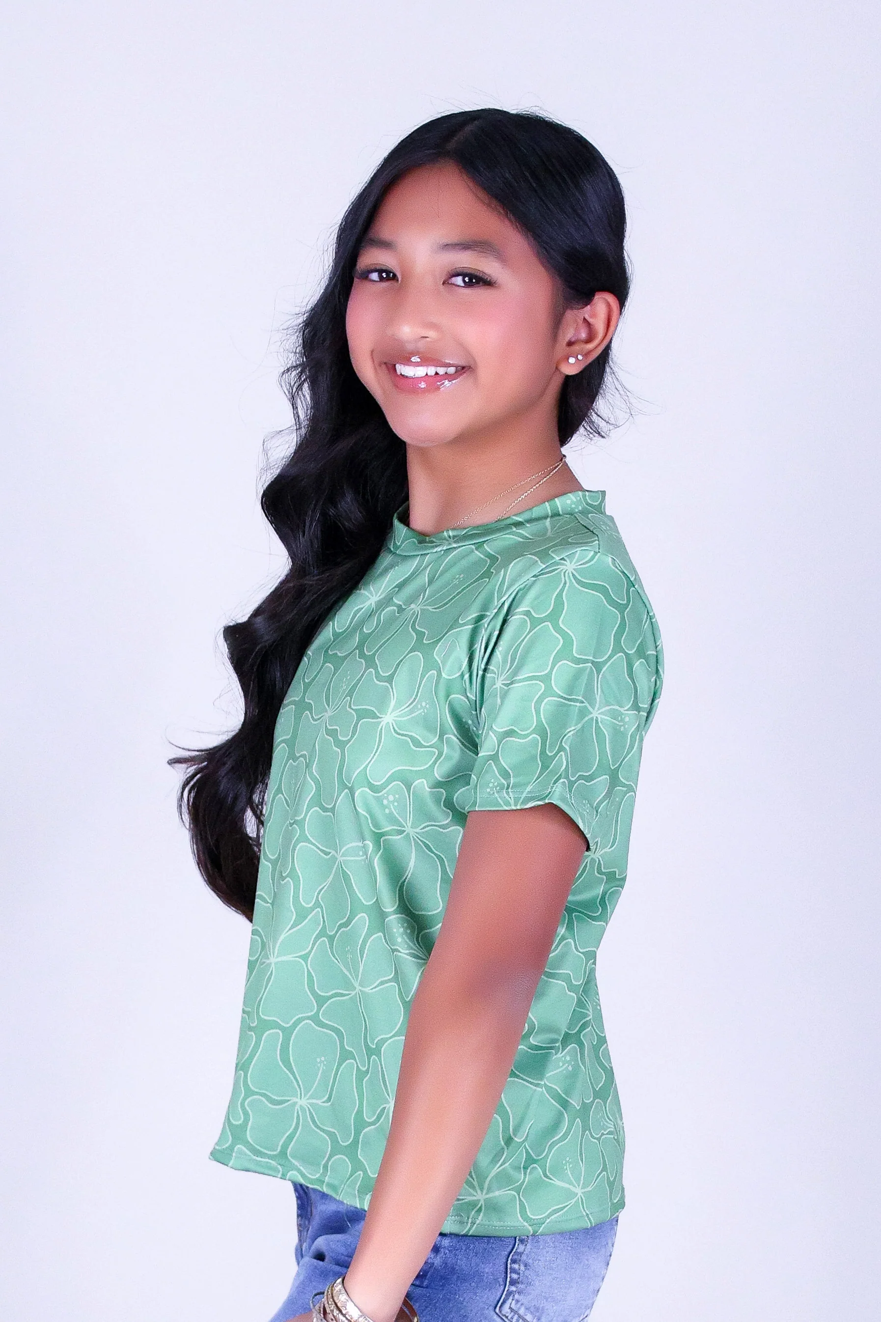 WAVY HIBISCUS TOP | KIDS SIZE 2-16 - Image 3