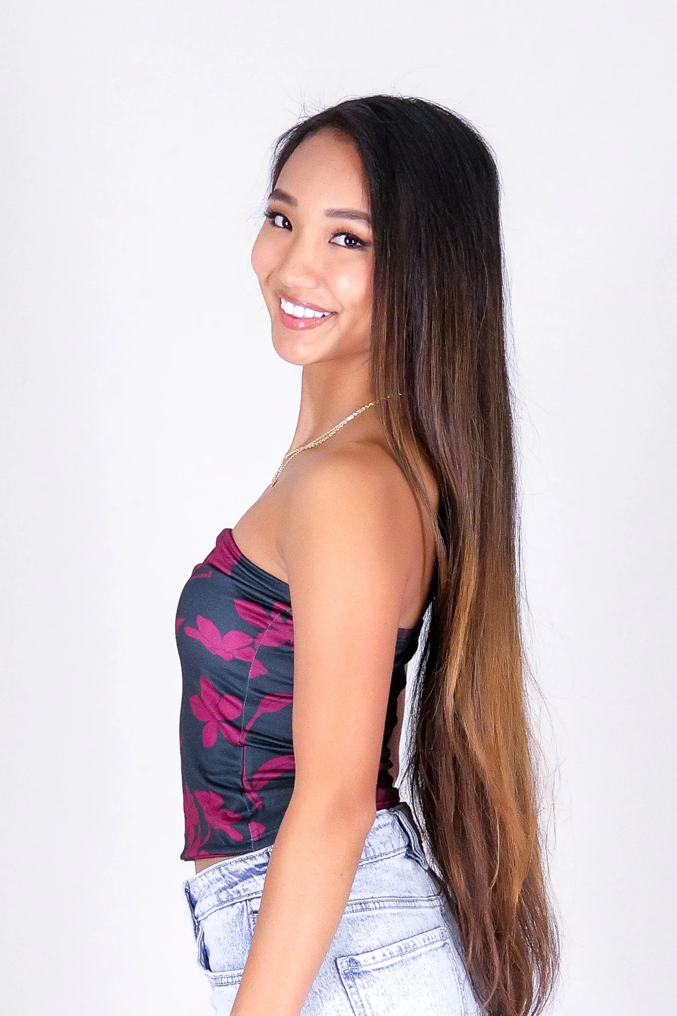 JASMINE GARDENIA CROP TUBE TOP - Image 3