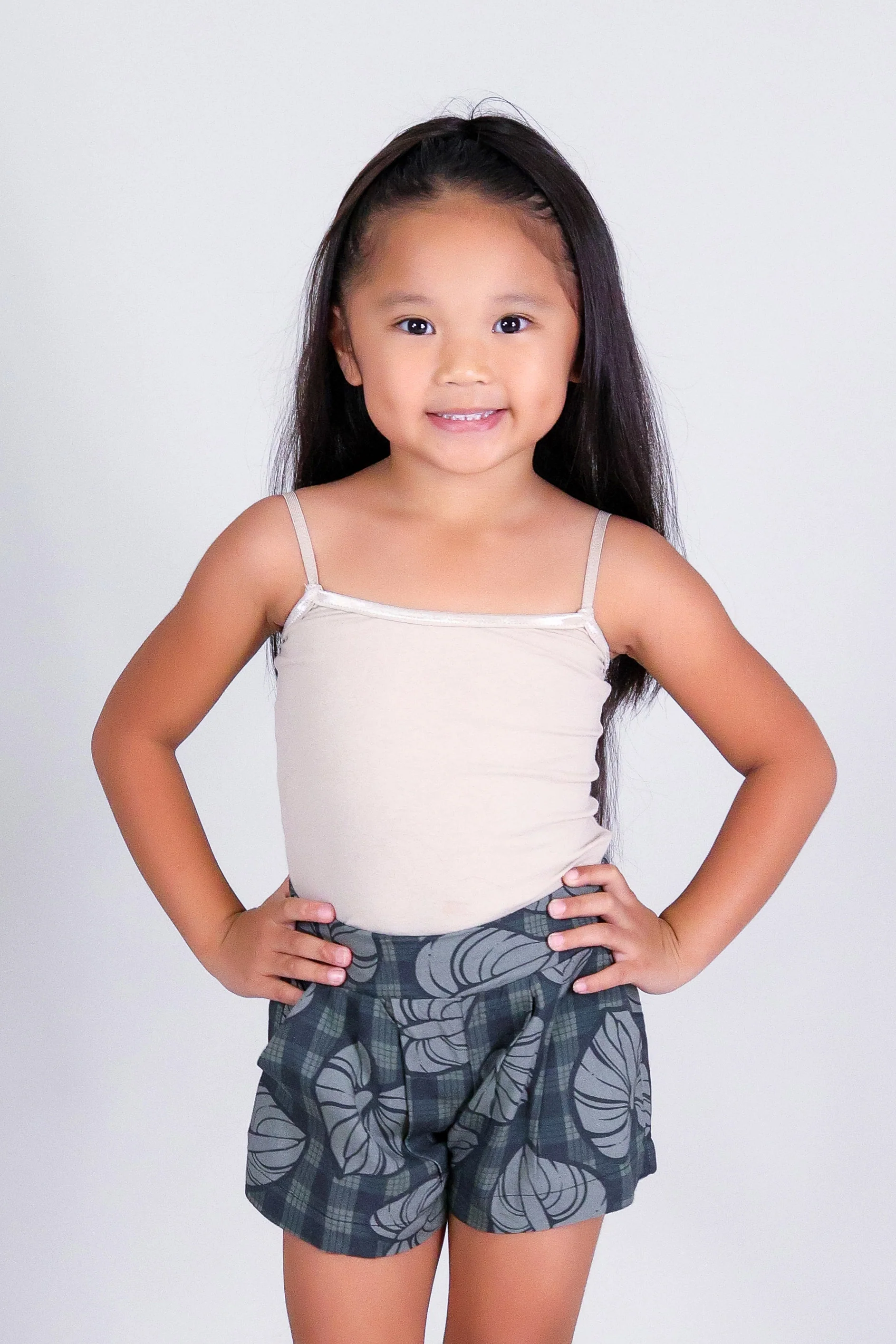 ANTHURIUM PALAKA PLEATED SHORTS | KIDS SIZE 2-16 - Image 3