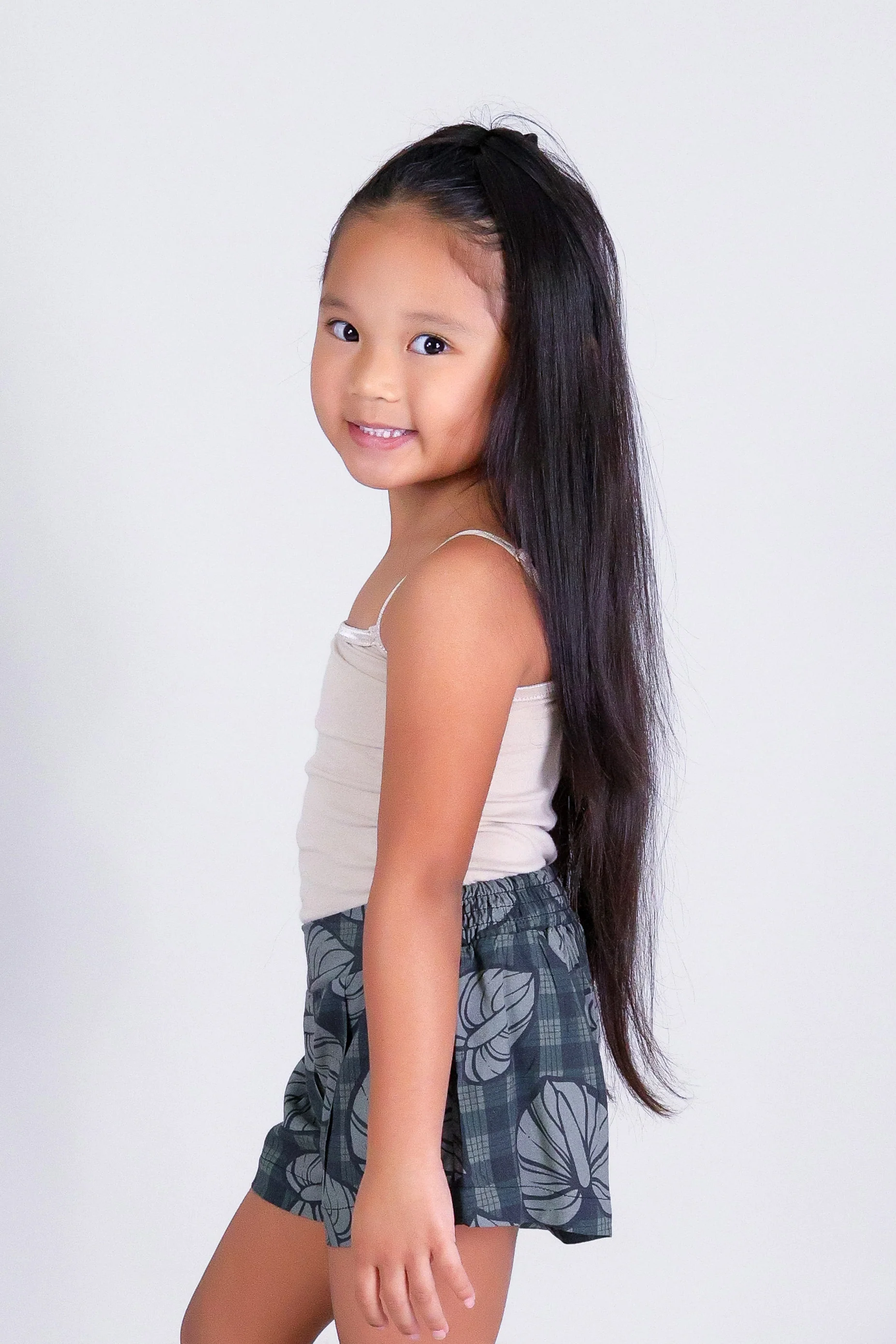 ANTHURIUM PALAKA PLEATED SHORTS | KIDS SIZE 2-16 - Image 5