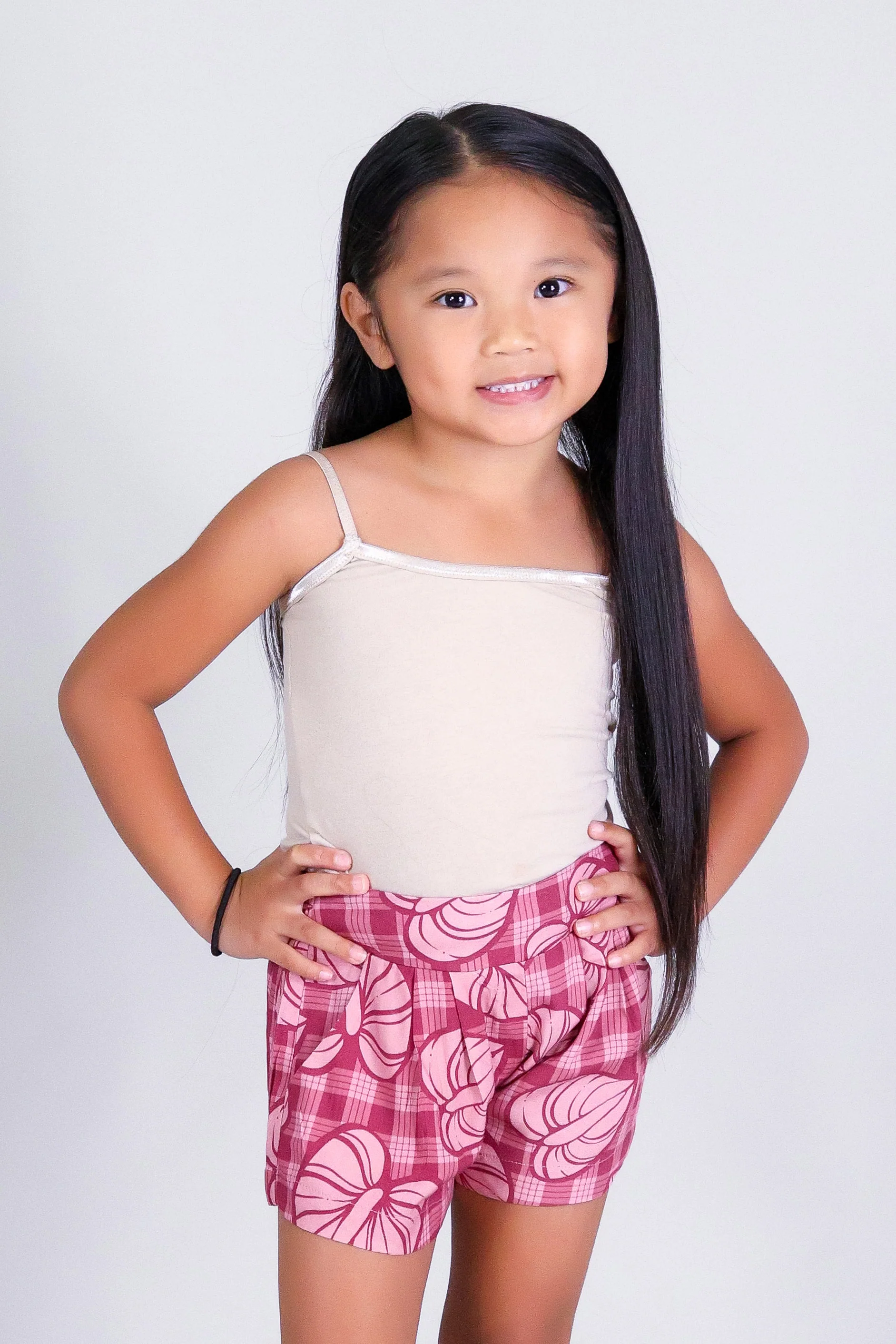 ANTHURIUM PALAKA PLEATED SHORTS | KIDS SIZE 2-16 - Image 3