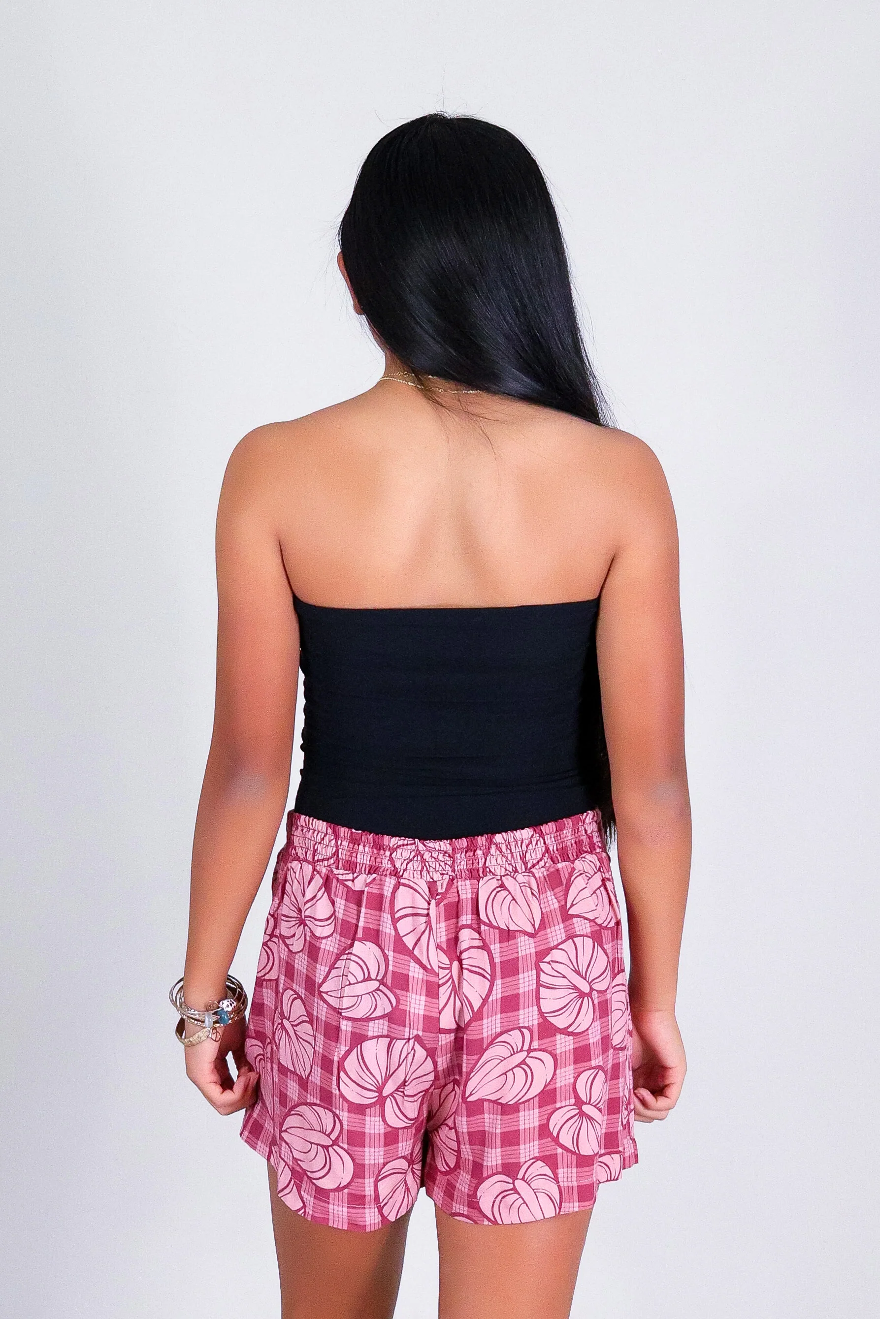 ANTHURIUM PALAKA PLEATED SHORTS | KIDS SIZE 2-16 - Image 8