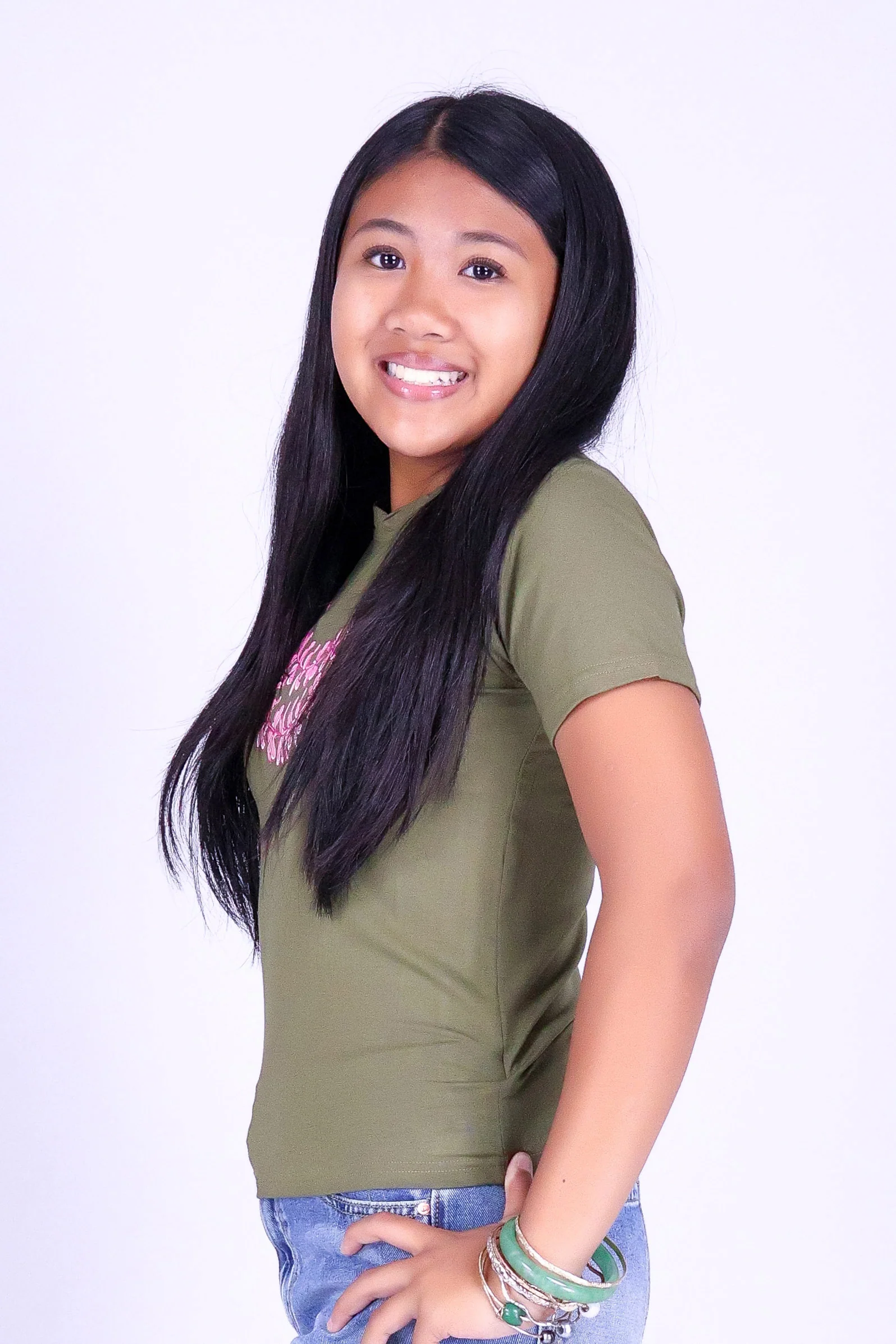 2 STRAND PLUMERIA LEI TEE | KIDS SIZE 2-16 - Image 3