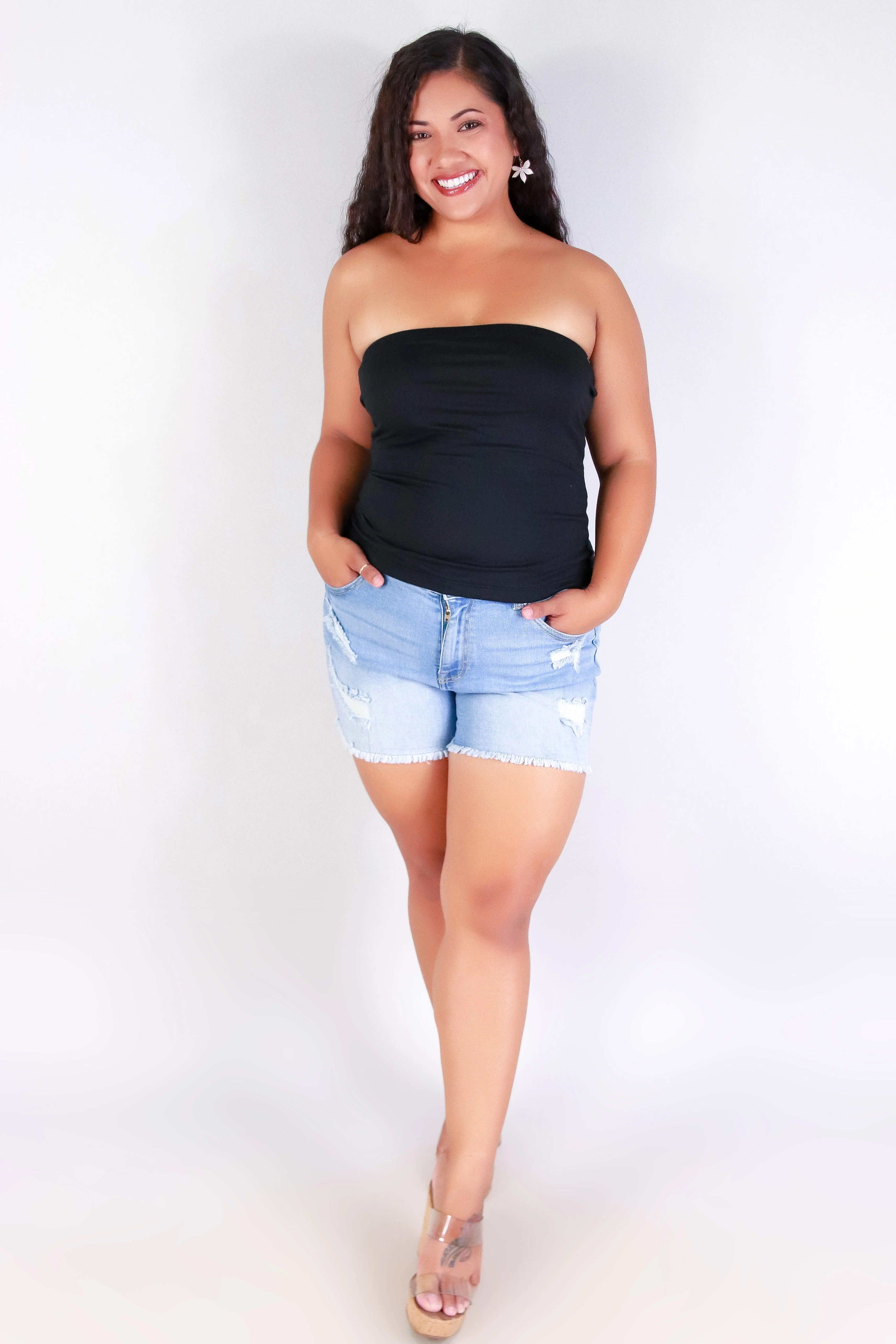 FRAY GAME DENIM SHORTS