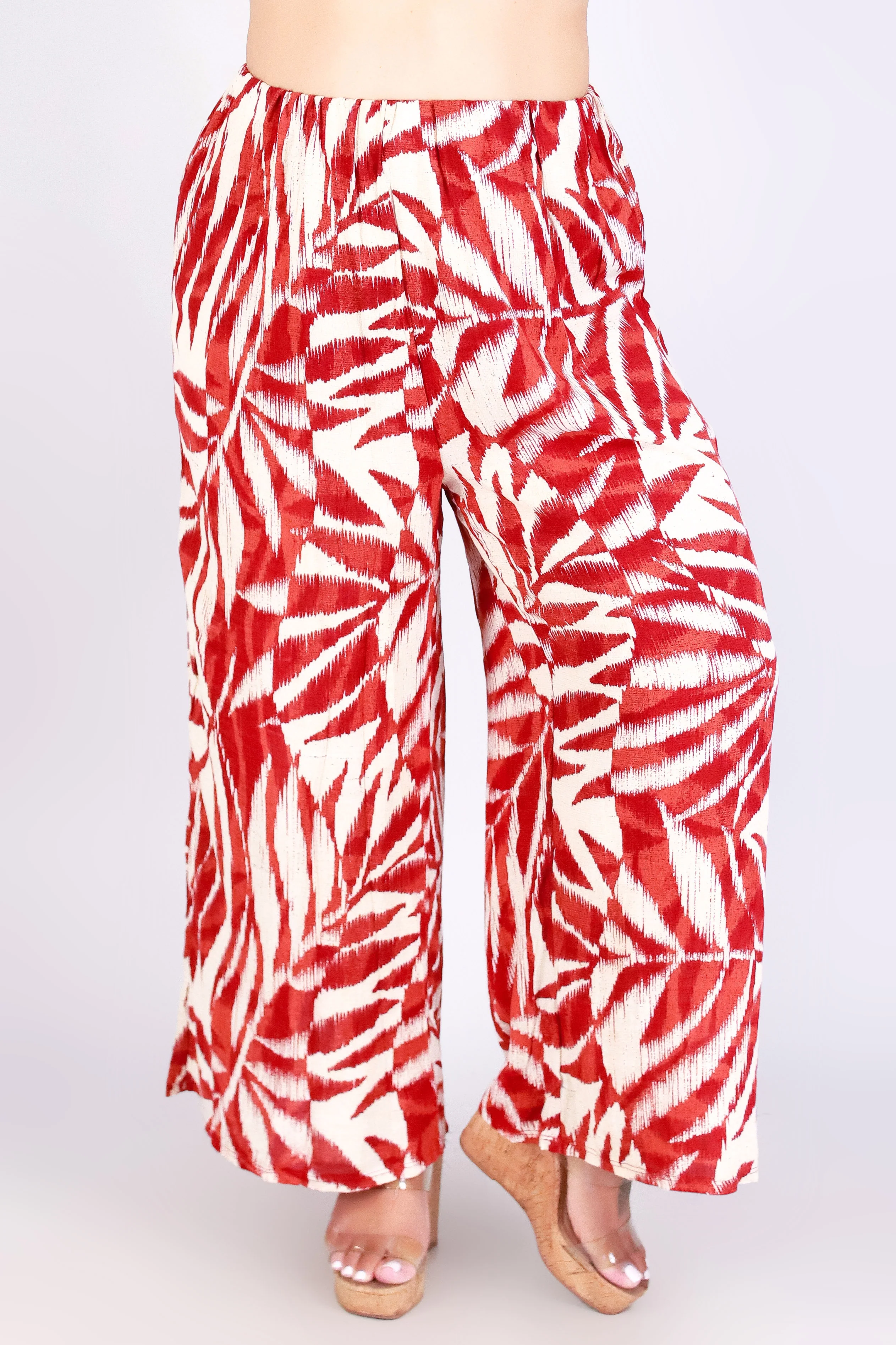 WATERCOLOR PARADISE WOVEN CAPRI'S - Image 2