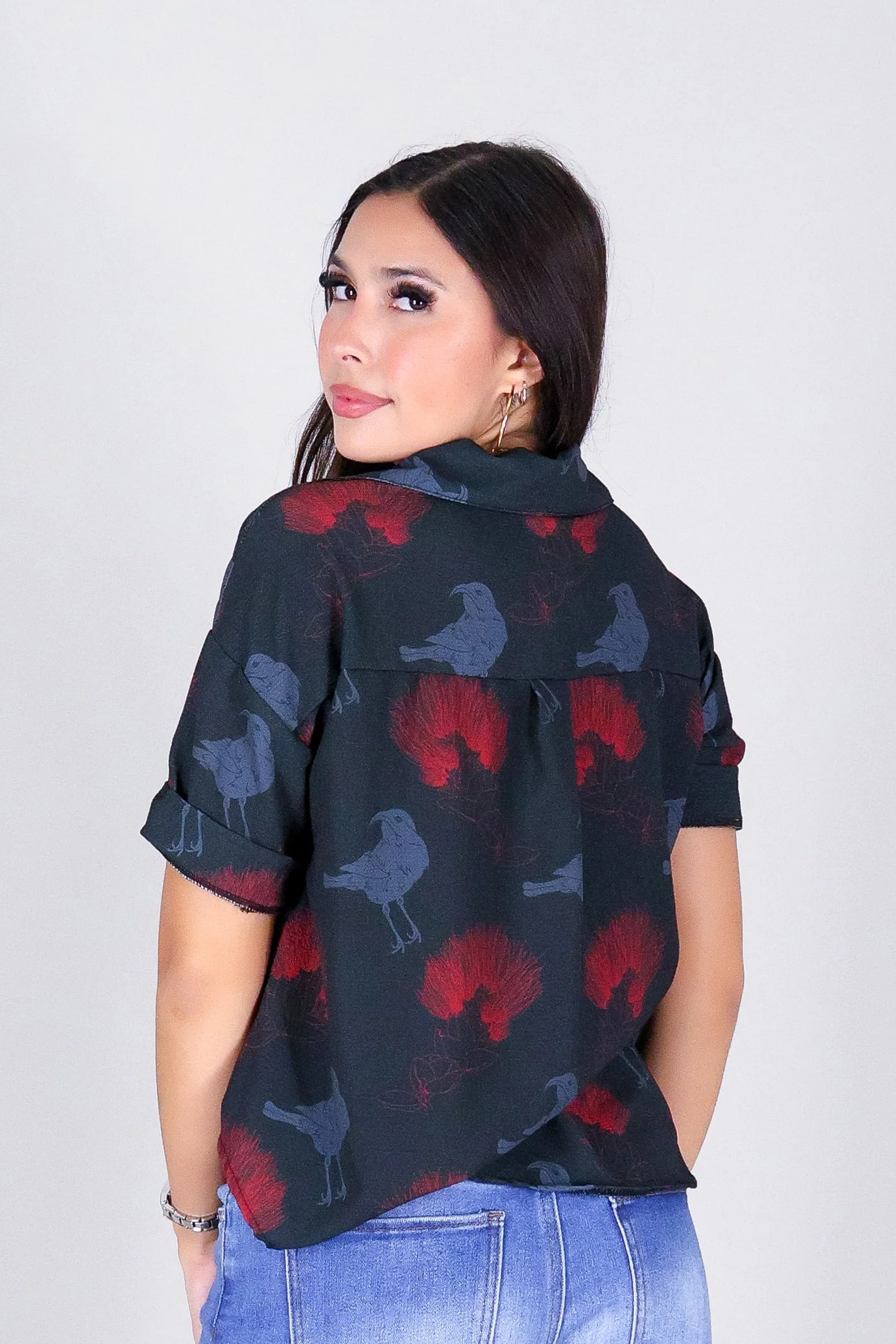 IIWI BIRD BUTTON DOWN TOP - Image 4