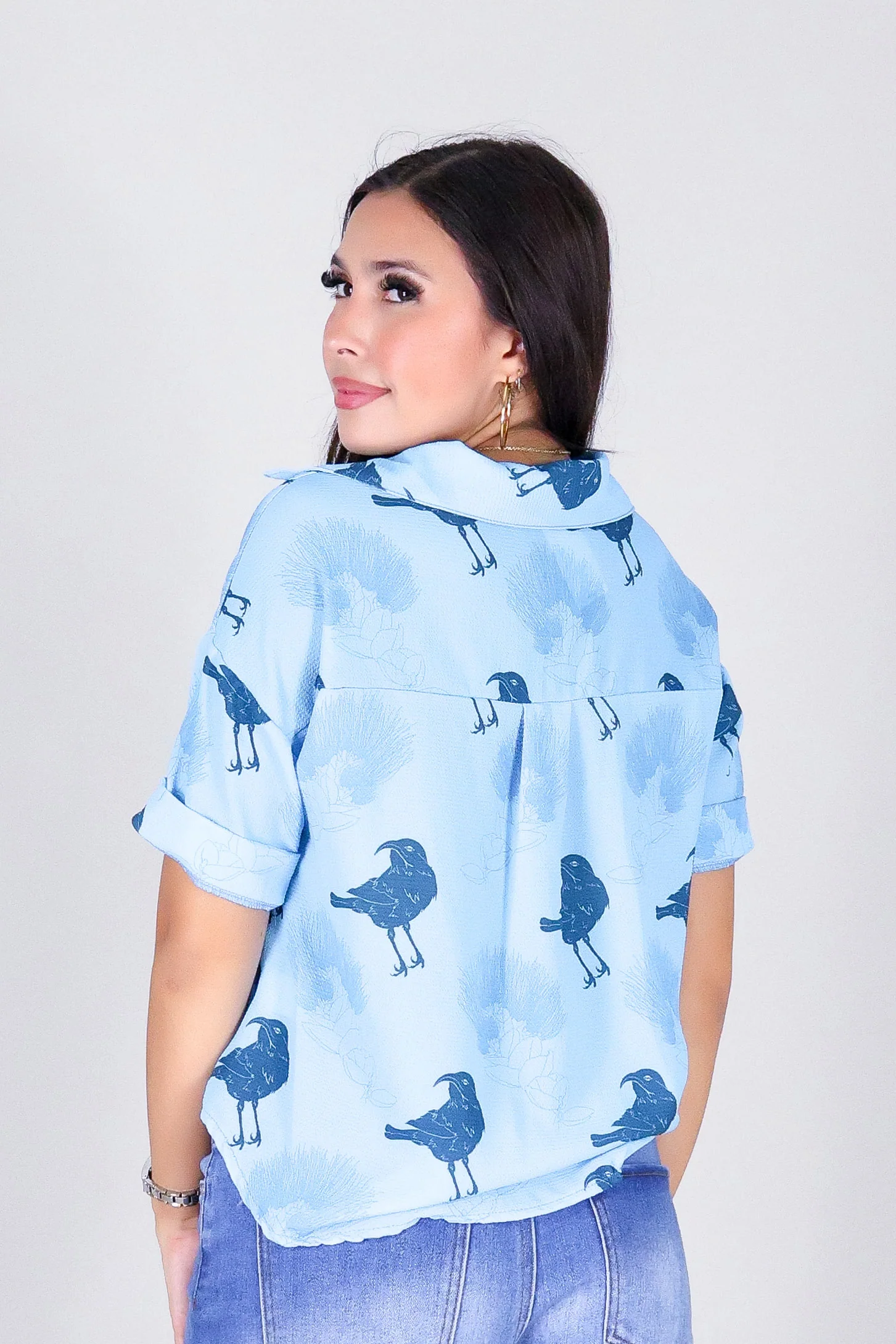 IIWI BIRD BUTTON DOWN TOP - Image 4