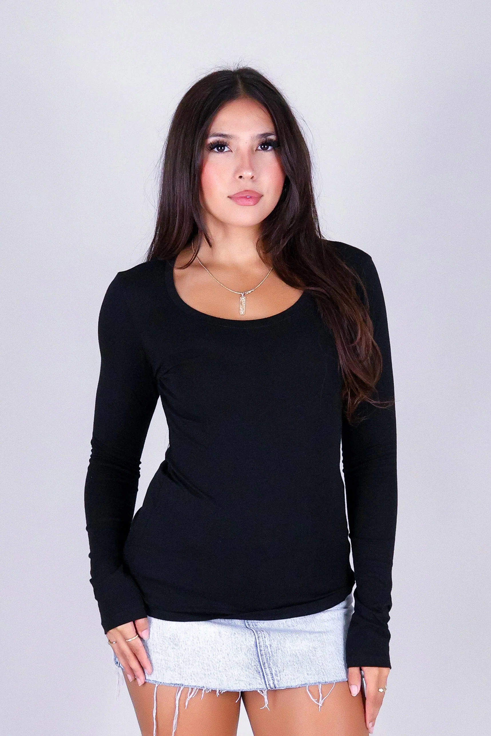 HOLD THAT THOUGHT LONG SLEEVE TOP - Image 2