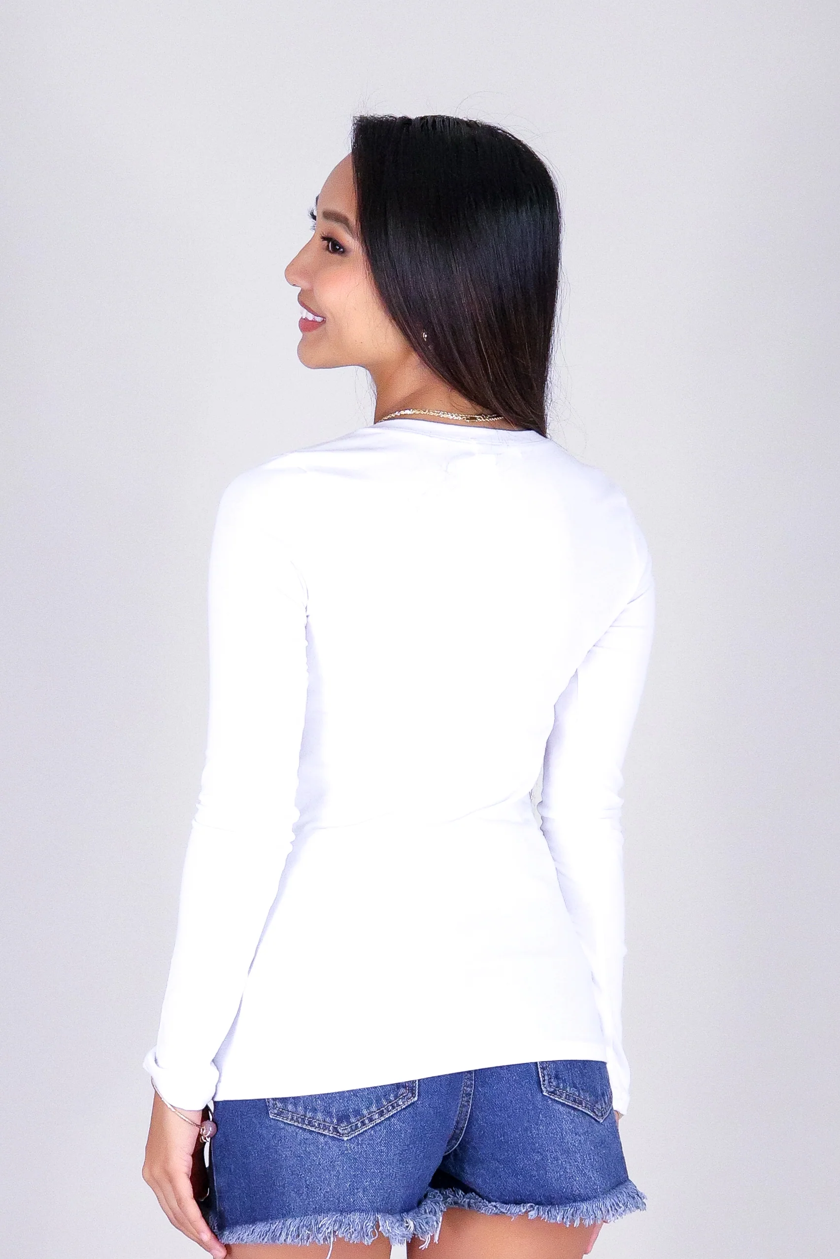 HOLD THAT THOUGHT LONG SLEEVE TOP - Image 4